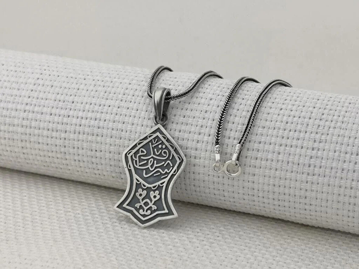 Kademi Şerif 925 Ayar GümüşErkek Kolyesi