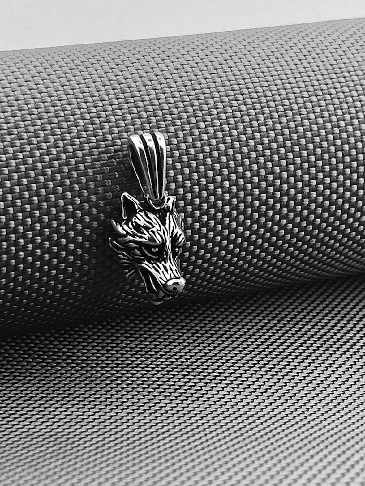 Kızgın Kurt Tasarımlı 925 Ayar Gümüş Erkek Kolye Ucu