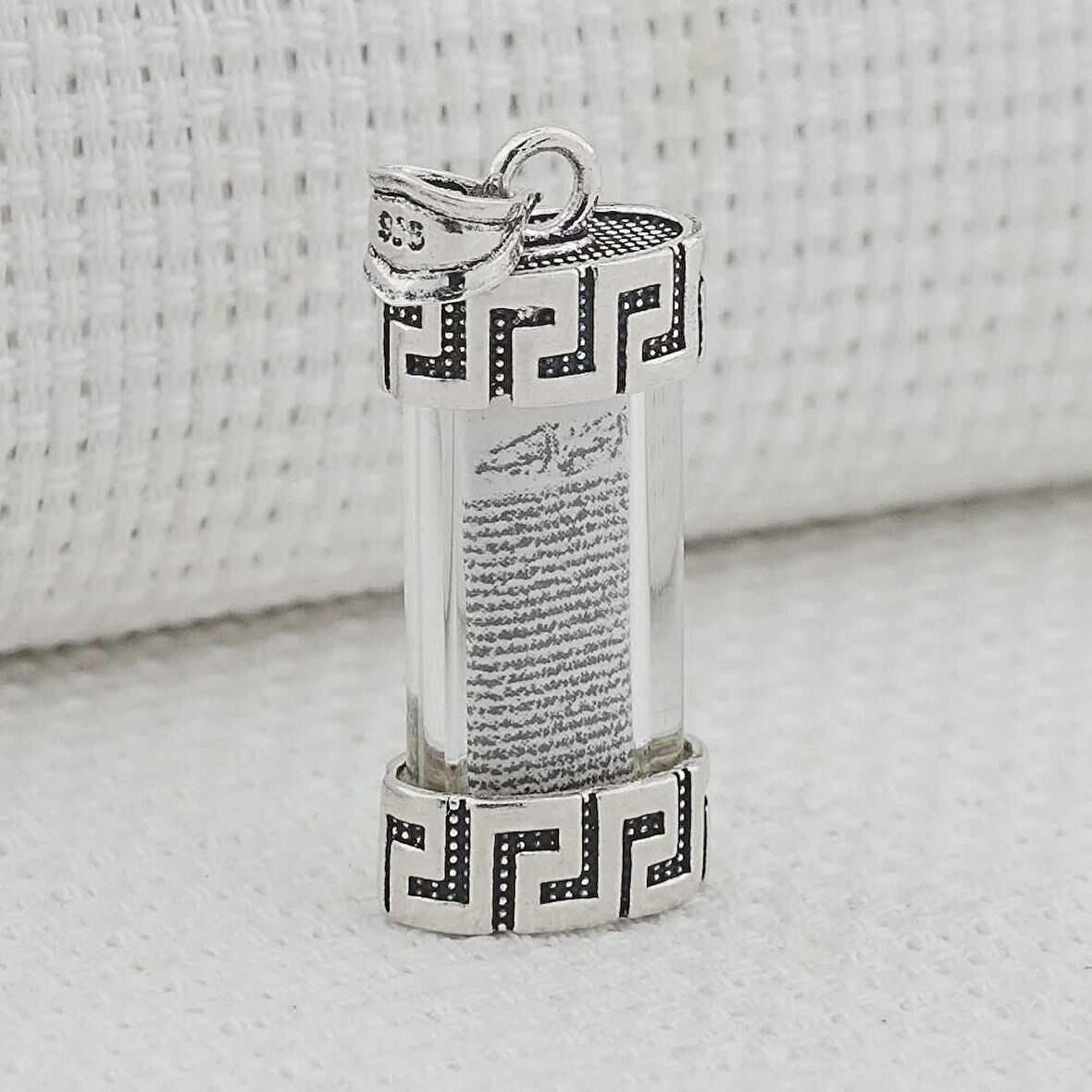 Cevşeni Kebir Dualı 925 Ayar Gümüş Erkek Kolye Ucu