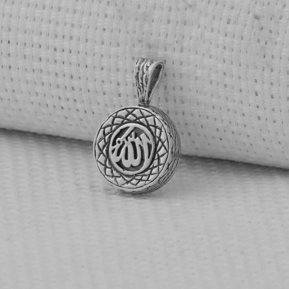 Allah Yazılı Kebir Dualı Cevşen 925 Ayar Gümüş Erkek Kolye