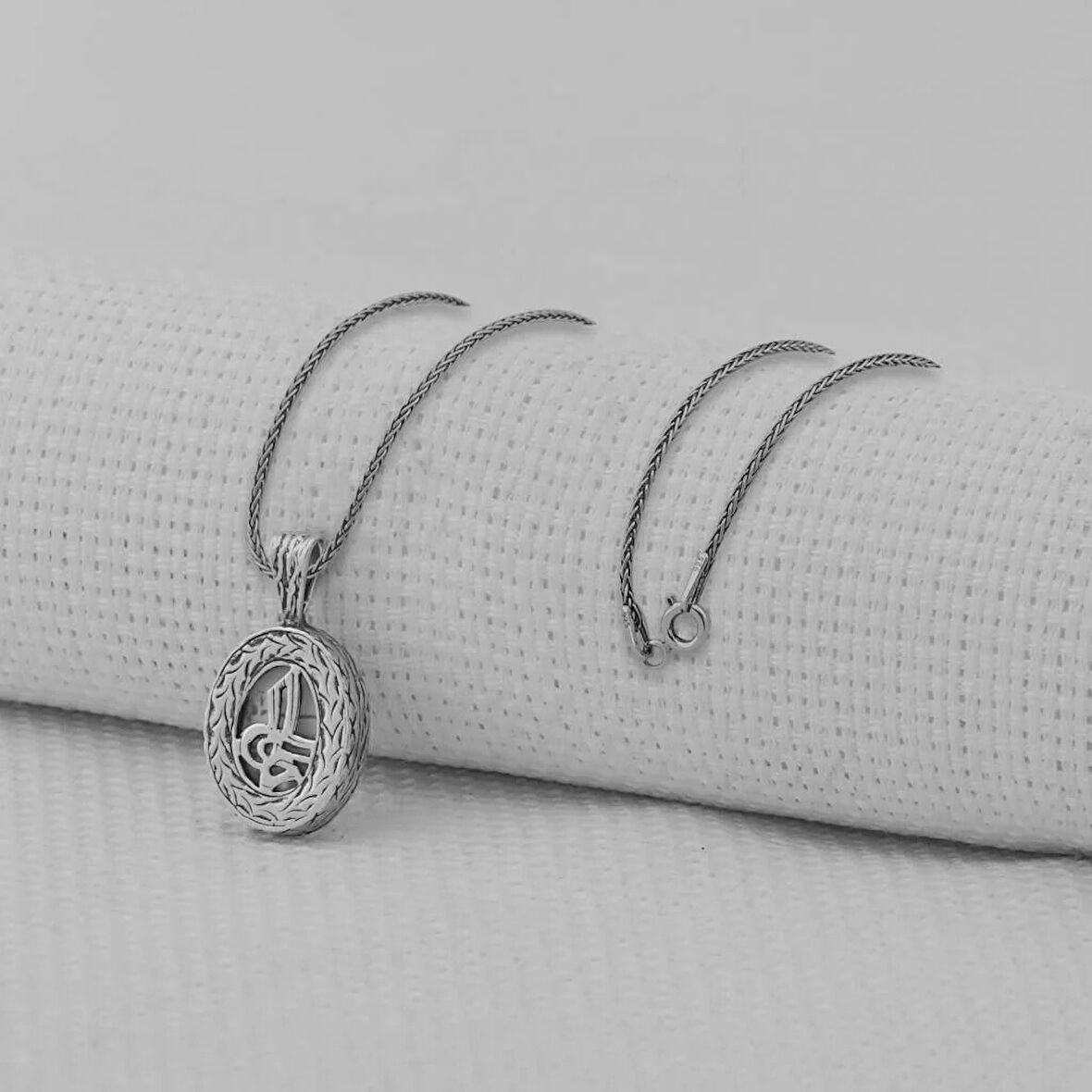 Osmanlı Tuğrası Kebir Dualı Cevşen 925 Ayar Gümüş Erkek Kolye