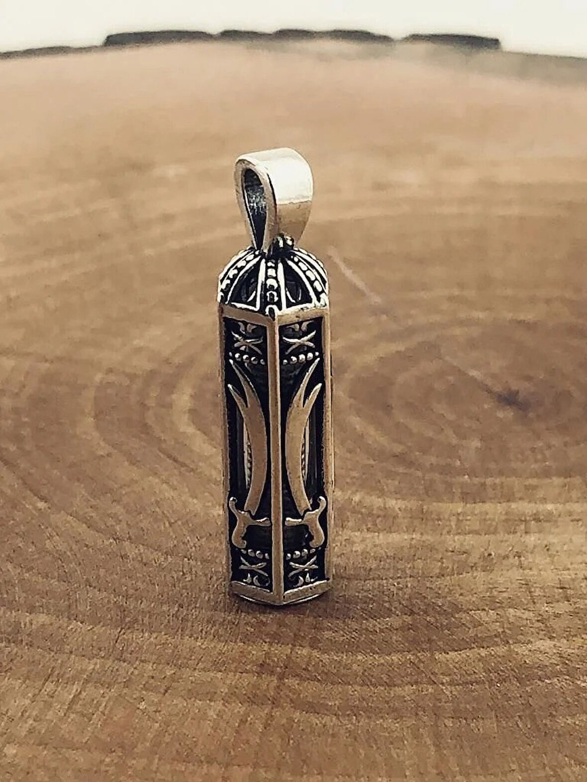 Zülfikar Kebir Dualı Cevşen 925 Ayar Gümüş Erkek Kolye Ucu