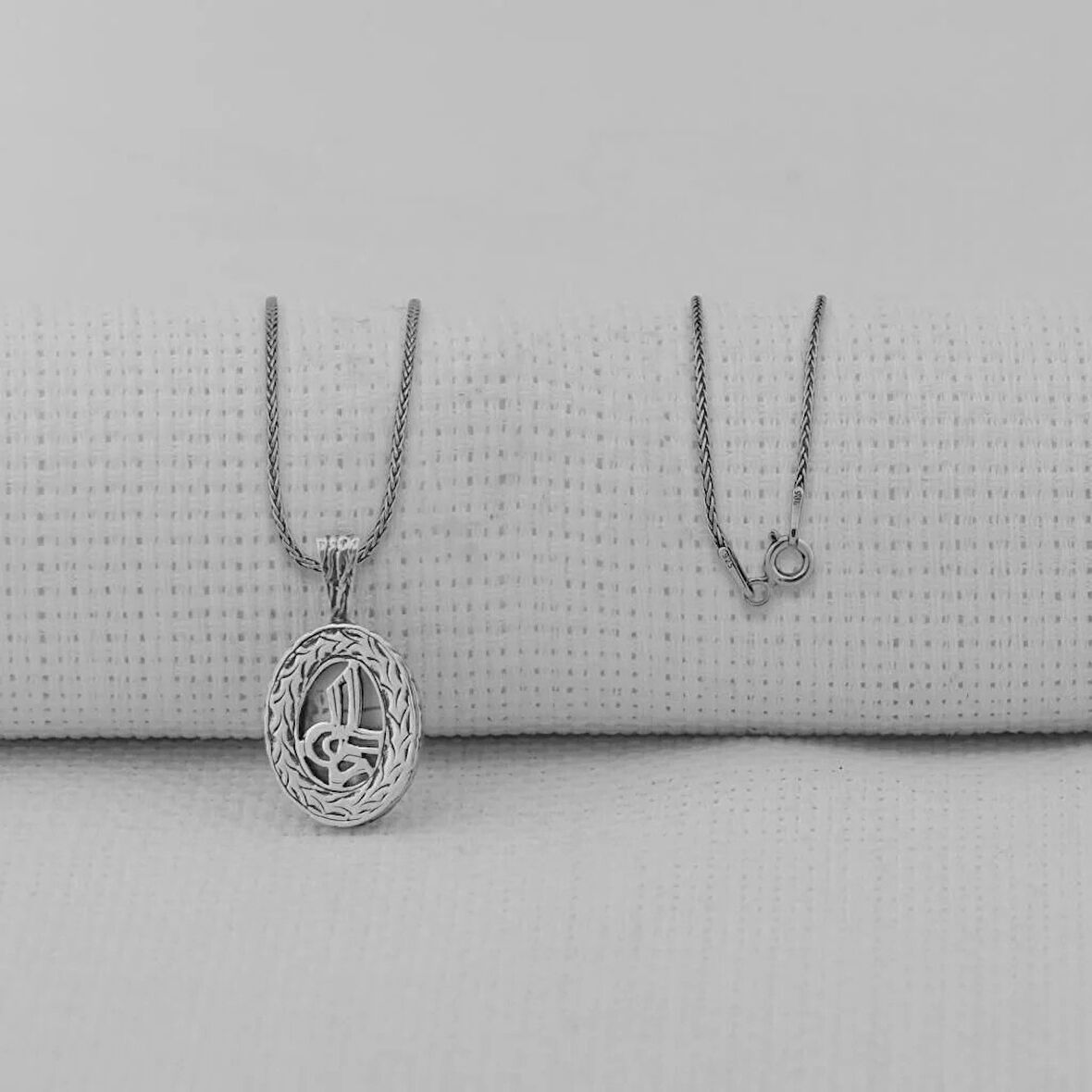 Osmanlı Tuğrası Kebir Dualı Cevşen 925 Ayar Gümüş Erkek Kolye