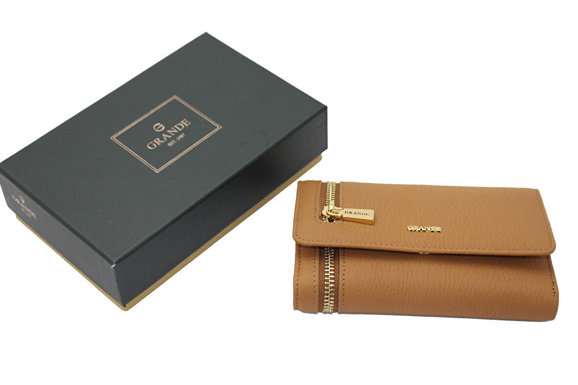 Gd 2639 Grande Hakiki Deri Kadın Cüzdan - Kartlık