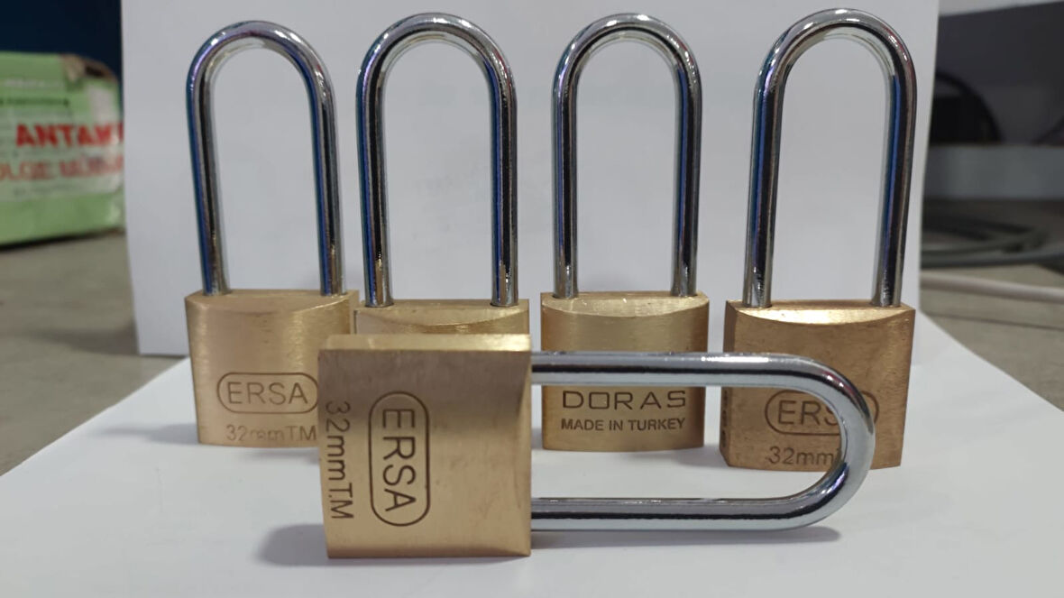 Doras Ersa 5'li Set Pas Pirinç Asma Kilit 30 Mm