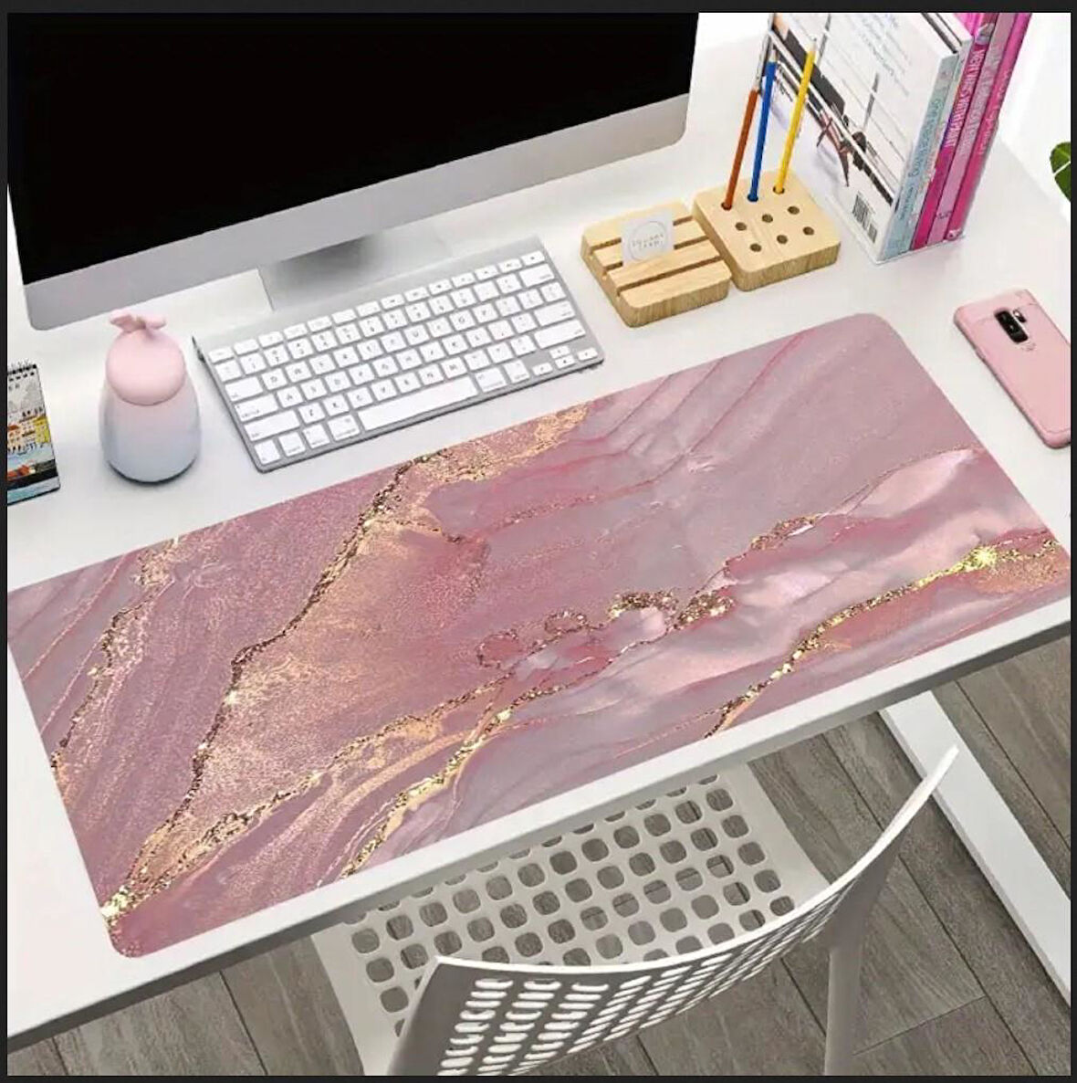 70X30 CM MERMER TEMALI KAYDIRMAZ TABAN SPEED YÜZEY OYUNCU MOUSE PAD GAMİNG