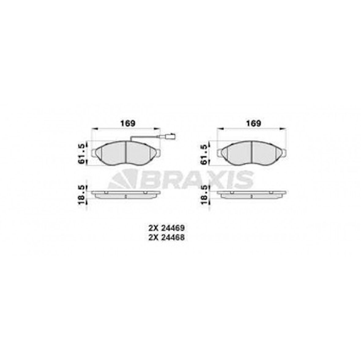 Fiat On Fren Balatası Ducato III Boxer III Jumper III 2.2hdi 2.2hdi 3.0hdi 16q / 20q 06> Karsan Jest 12> - Braxıs Ab0042