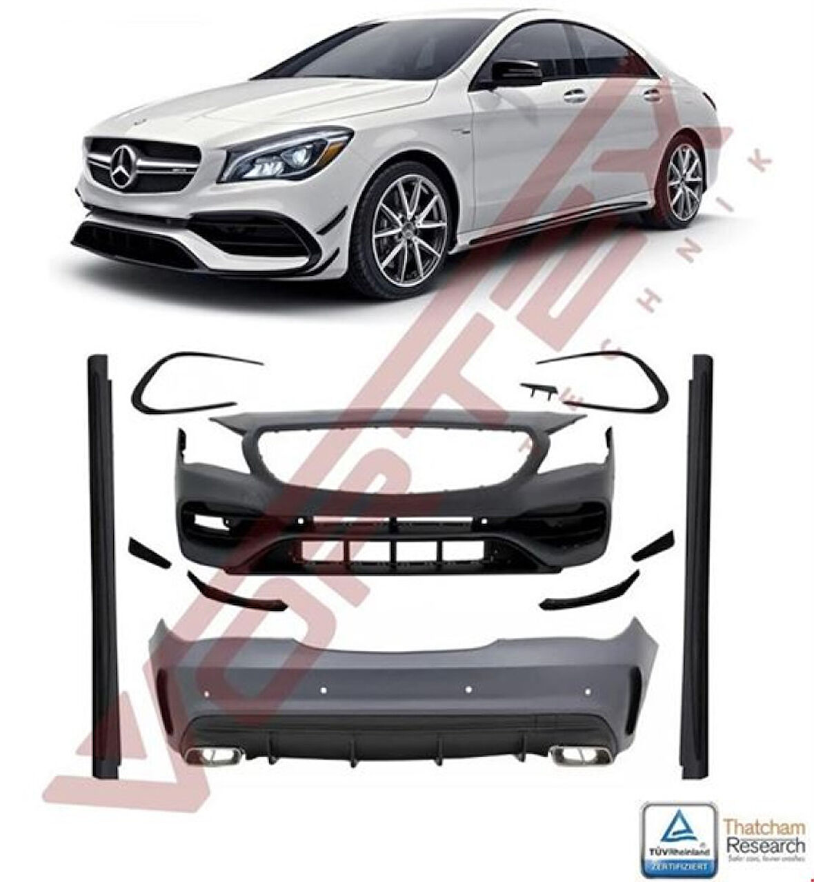 Mercedes Makyajlı Kasa W117 Cla45 Amg Body Kit 13>19 - Vortex V2205510