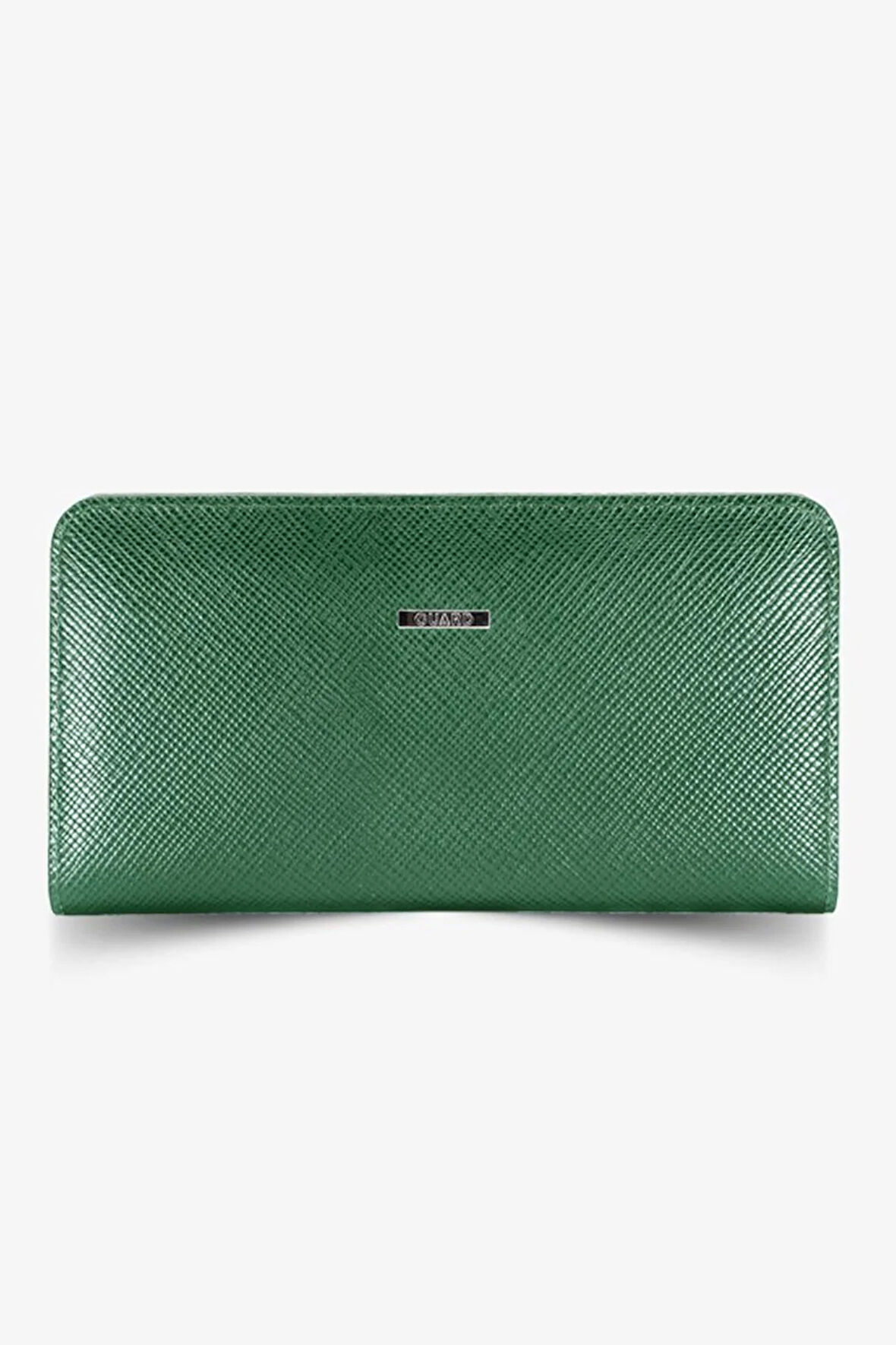 Yeşil Çuval Baskılı Deri El Portföy