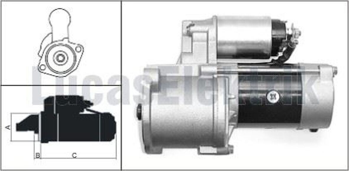 Hyundaı Ticarı Mars Motoru 12v 2,0kw 10 Dis H100 Minibus - Lucas 619 241 00