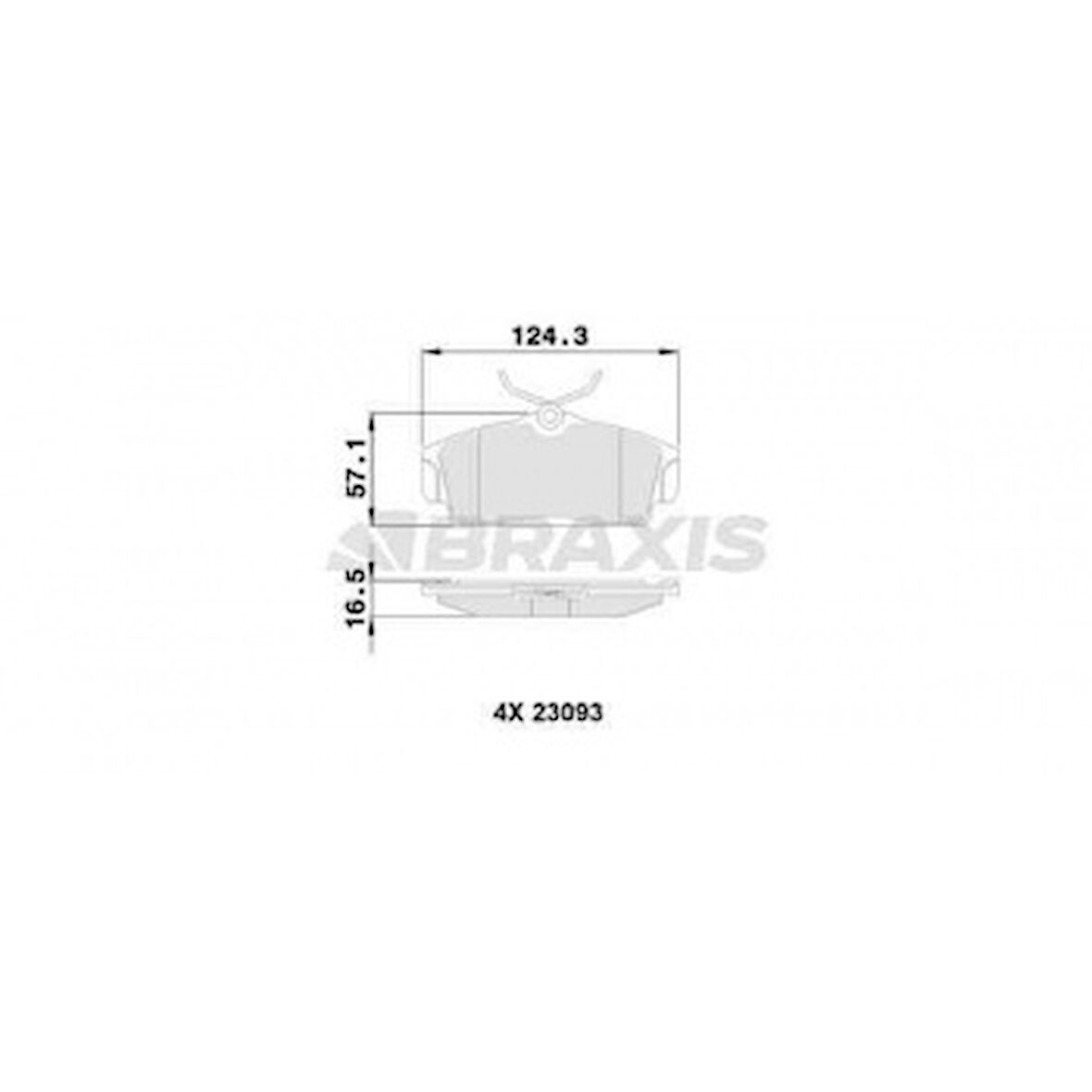 Nissan On Fren Balatası Nissan Almera 00-10 Primera P11 96-01 (duz Tip) - Braxıs Aa0095