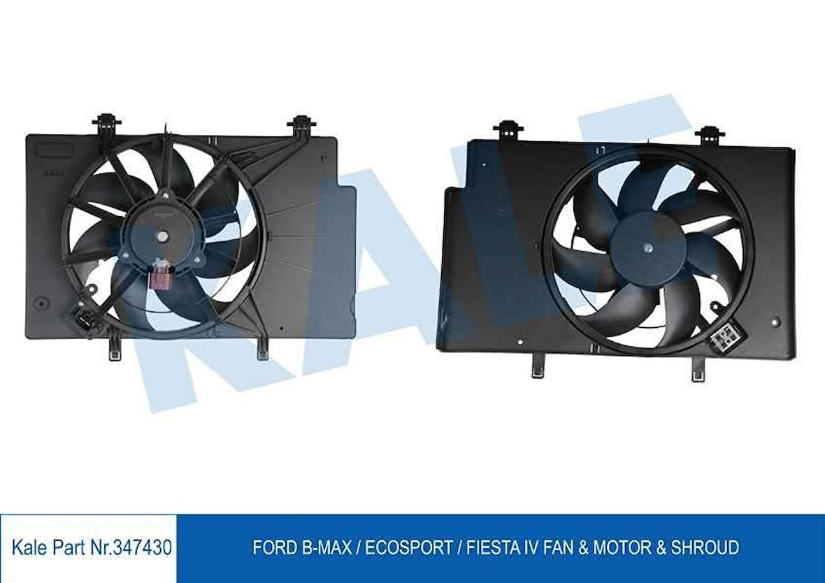 Ford Fan Motoru (+ac) Fiesta VI 08>15 B Max 12 /> 1,4tdci / 1,5tdci / 1,6tdci Klimalı - Kale 347430