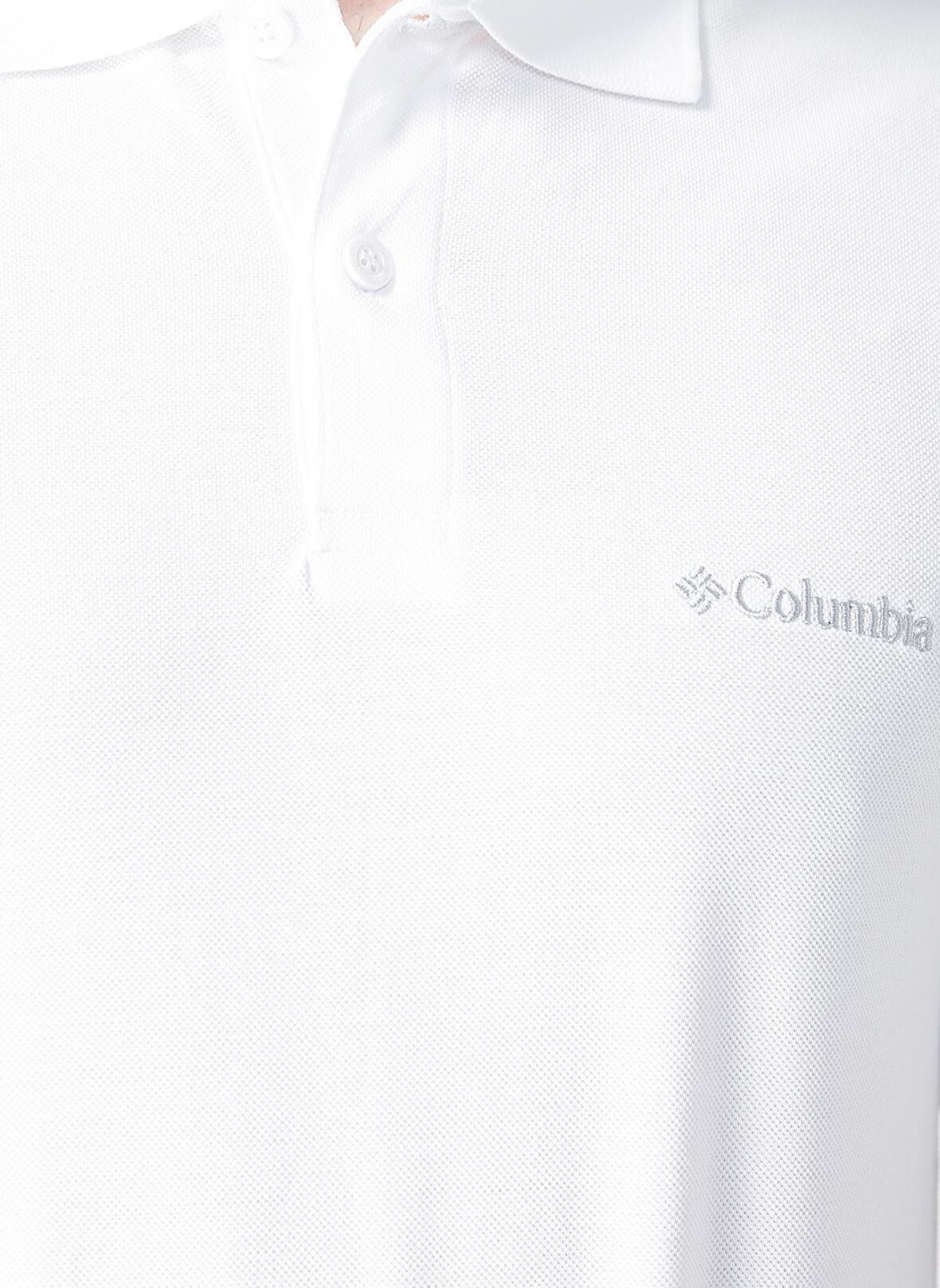 Columbia CS0214 Polo Yaka Kısa Kol StandartKalıp Baskılı Beyaz Erkek T-Shirt