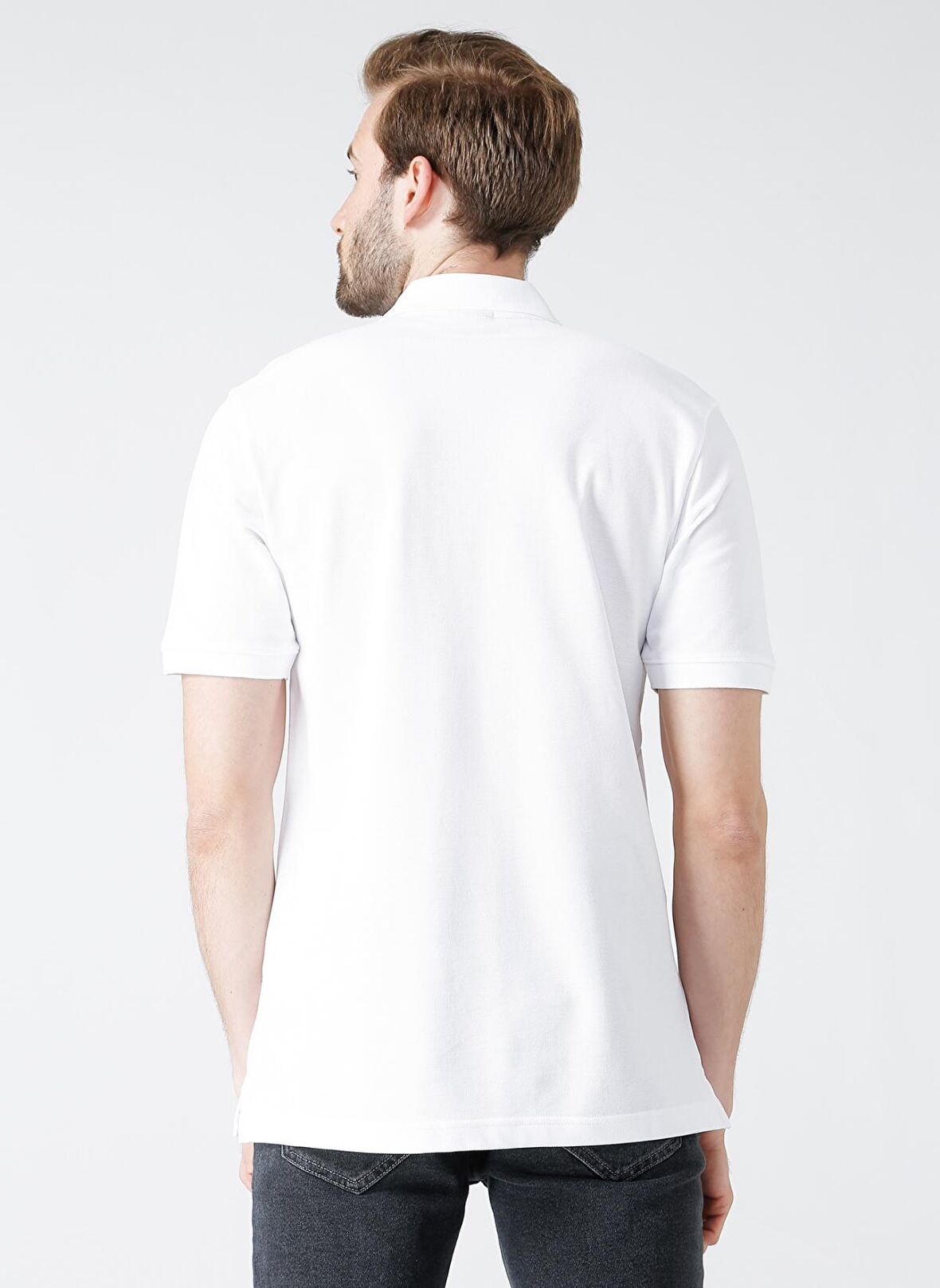 Columbia CS0214 Polo Yaka Kısa Kol StandartKalıp Baskılı Beyaz Erkek T-Shirt
