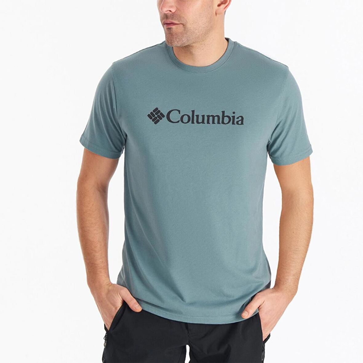 Columbia Csc M Basic Big Logo Brushed Ss Tee