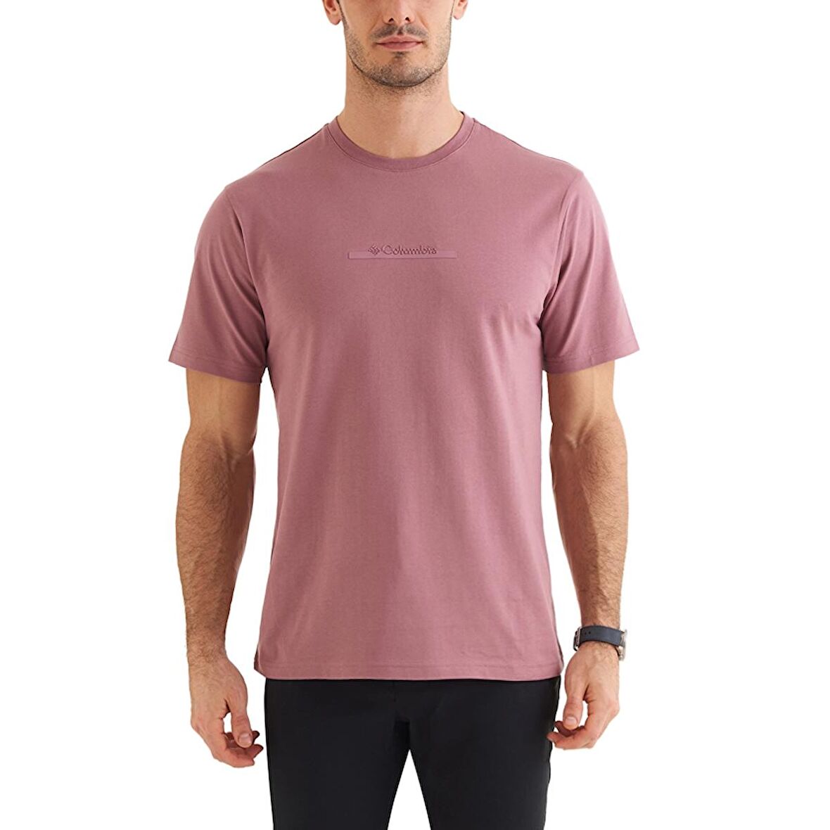 Columbia CSC Bar Split Graphic Kısa Kollu Erkek T-shirt Kırmızı CS0121-609