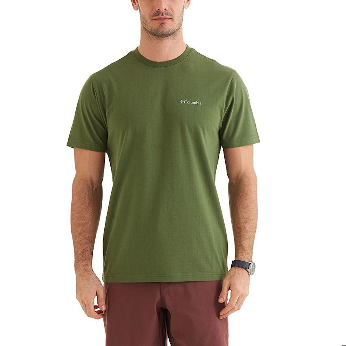 Columbia Csc M Basic Sm Logo Brushed Ss Tee Erkek Kısa Kollu Tişört CS0282-352