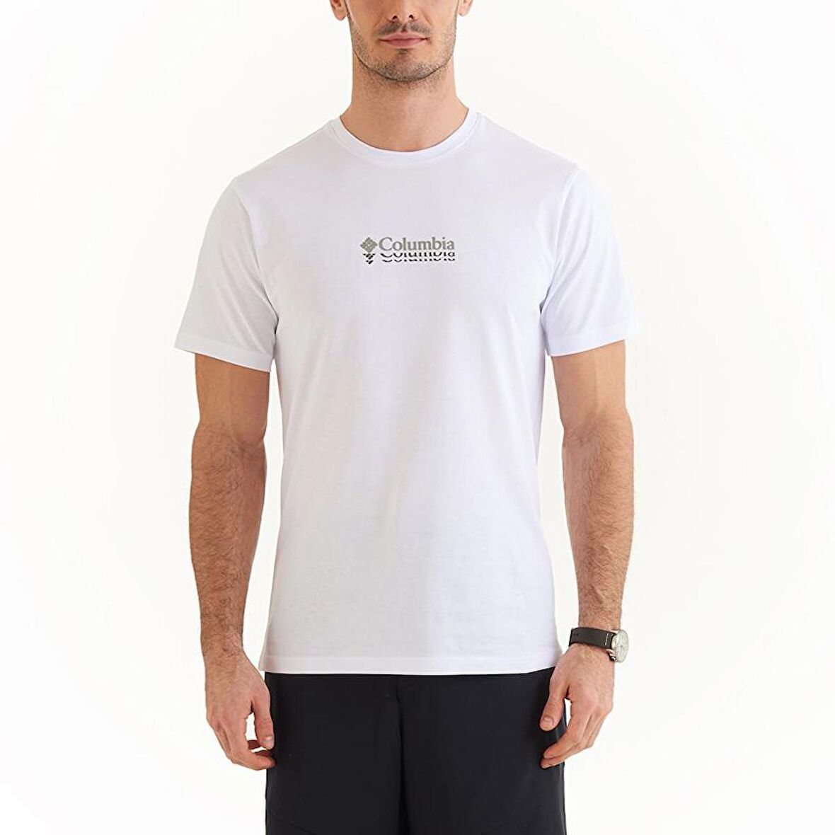 Columbia CSC Ripples Mini Erkek Kısa Kollu T-Shirt Beyaz CS0309-100