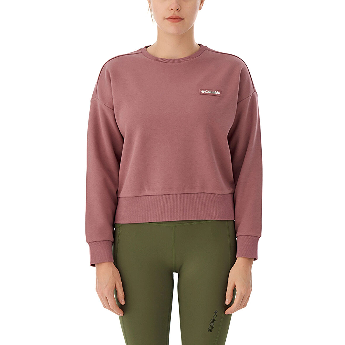 Marble Canyon Crop Kadın Pembe Outdoor Sweatshirt CS0404-609