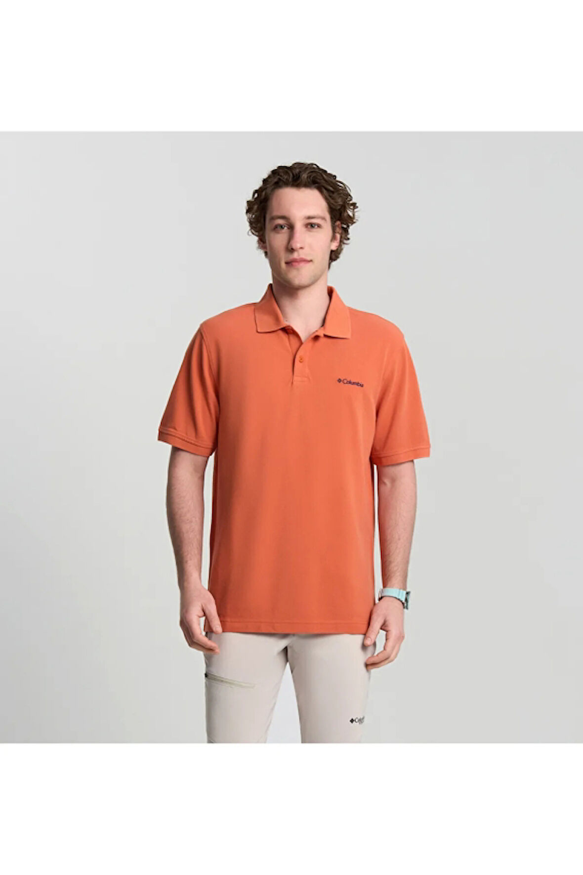 Columbia M Cascade Range Solid Polo Erkek Outdoor Tişört CS0214