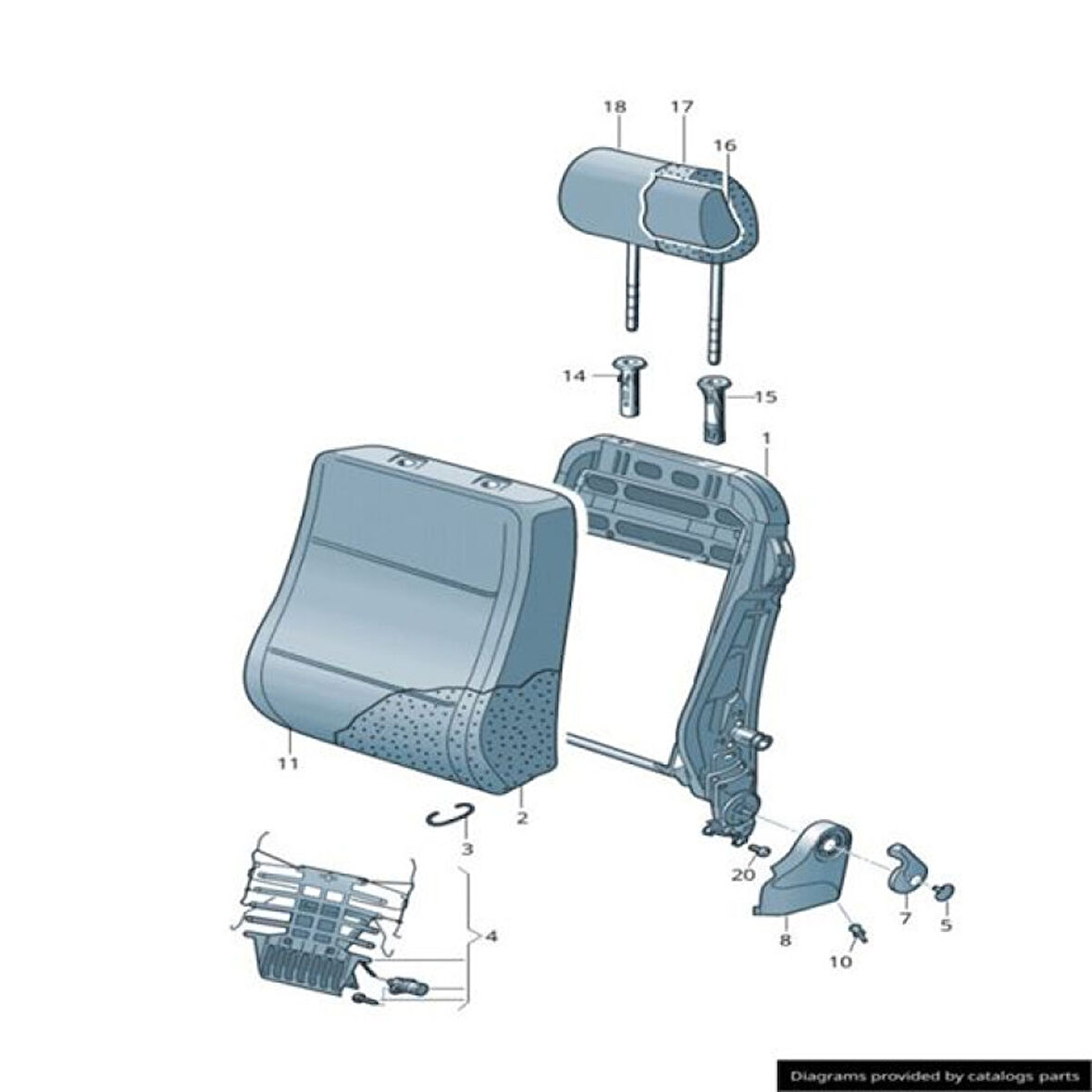 Vw Koltuk Döseme Sol - Koltuk Döseme Sol - Vw 5ja881805fagax