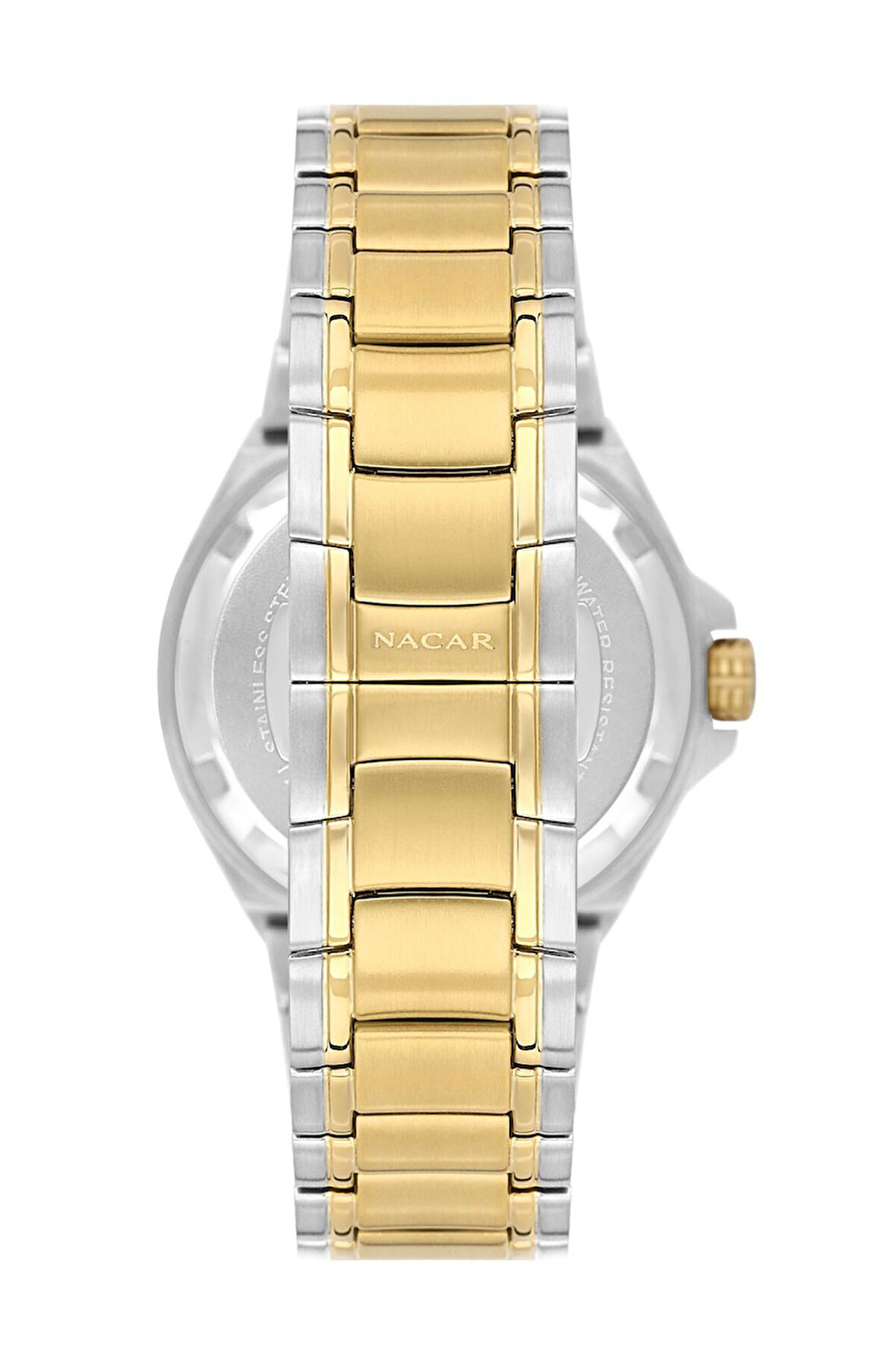 SAFİR CAM GÜMÜŞ - ALTIN KADIN KOL SAATİ NC28-392322-CSM-SET