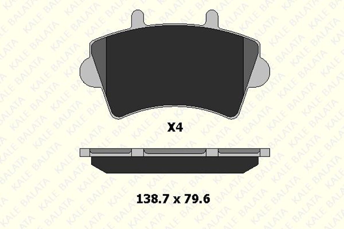 Renault On Fren Balatası Master II Movano İnterstar 01> - Kale B 23613 178 04 Ans
