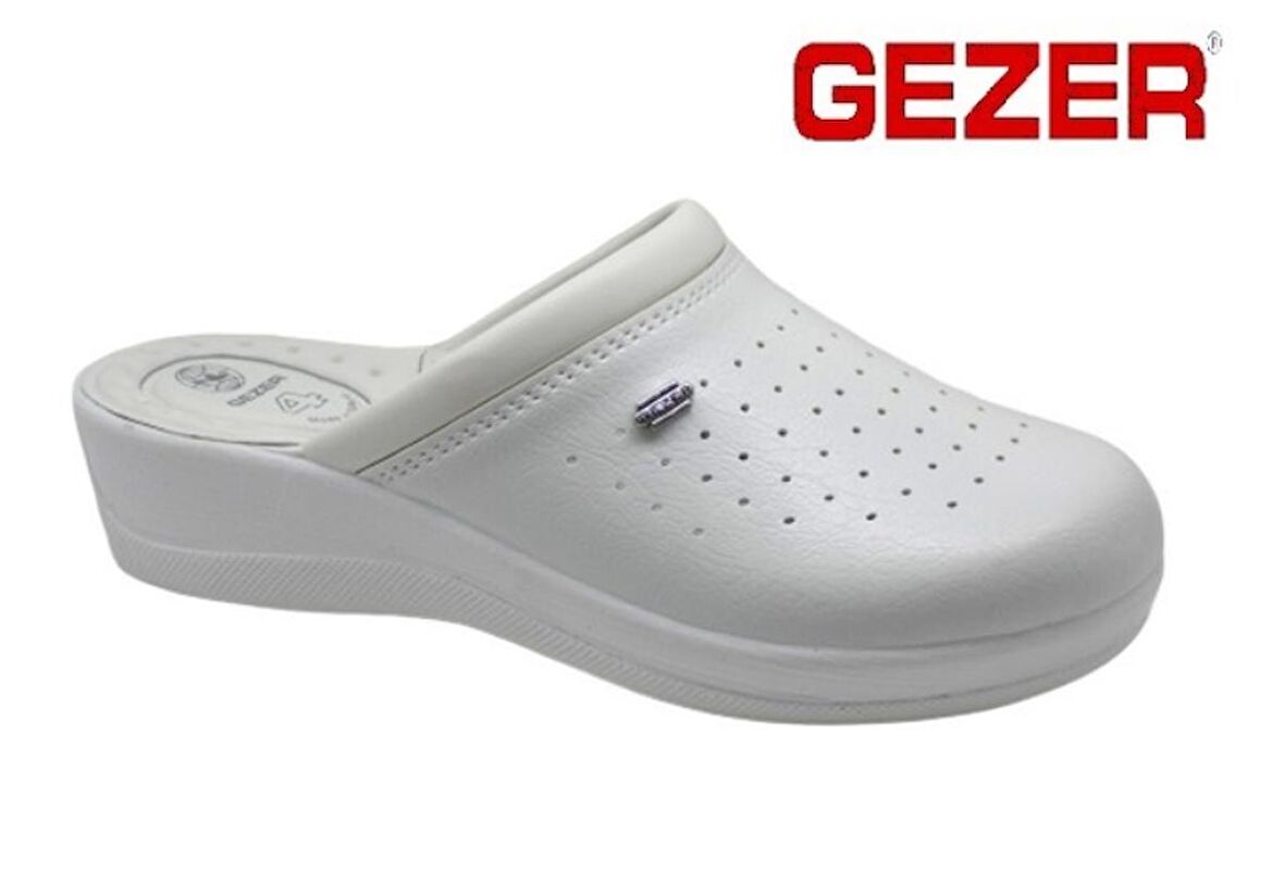 Gezer 4770 Beyaz Ortopedik 4 Nokta Hastane/İş Sabo Terlik