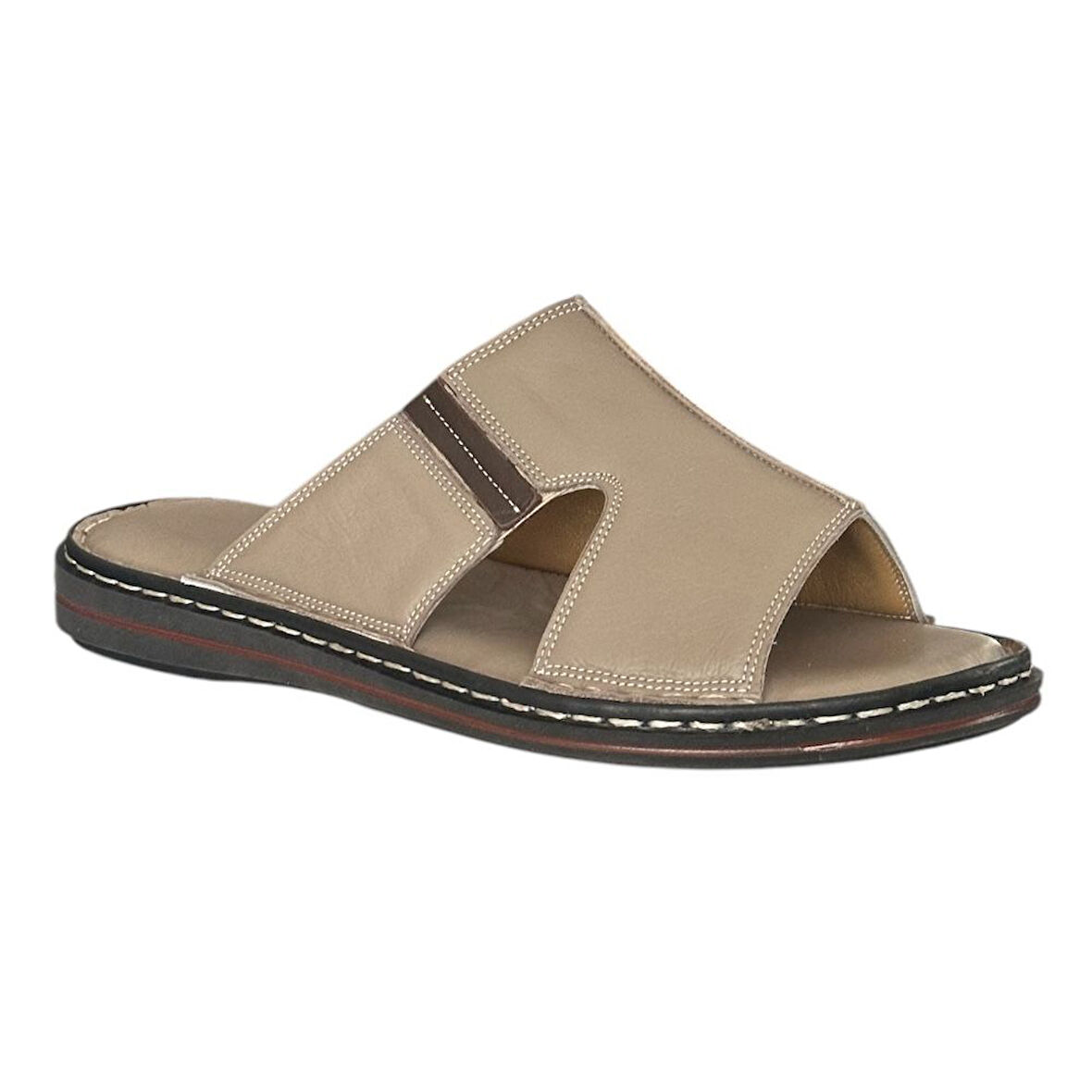 Cex 25Y TRV Vizon Erkek Hakiki Deri Günlük Terlik