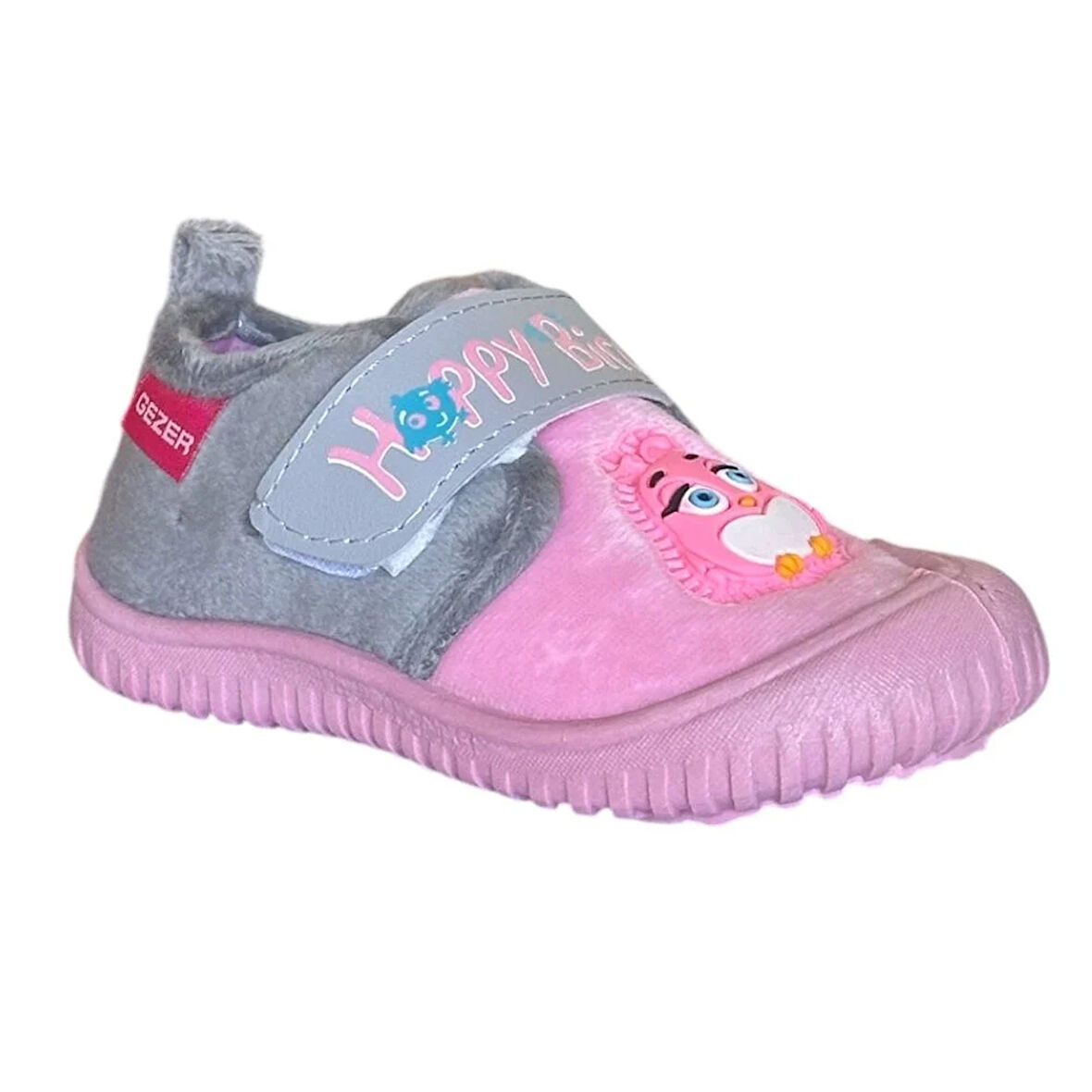 Gezer 3368.02 Gri/Pembe Çocuk Kreş Ev Ayakkabısı