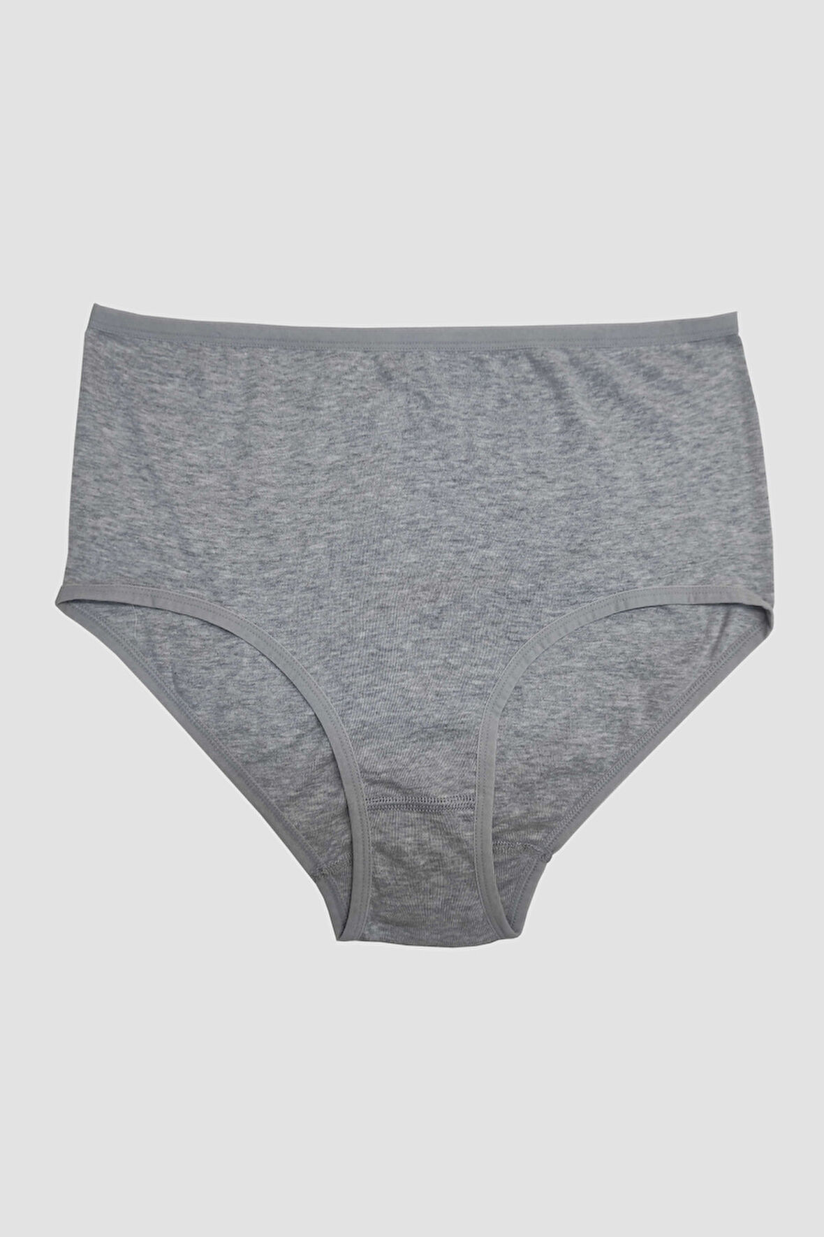 Kadın Pamuklu Ribana Yüksek Bel Geniş Bel Lastikli Külot (2686) MAN2686