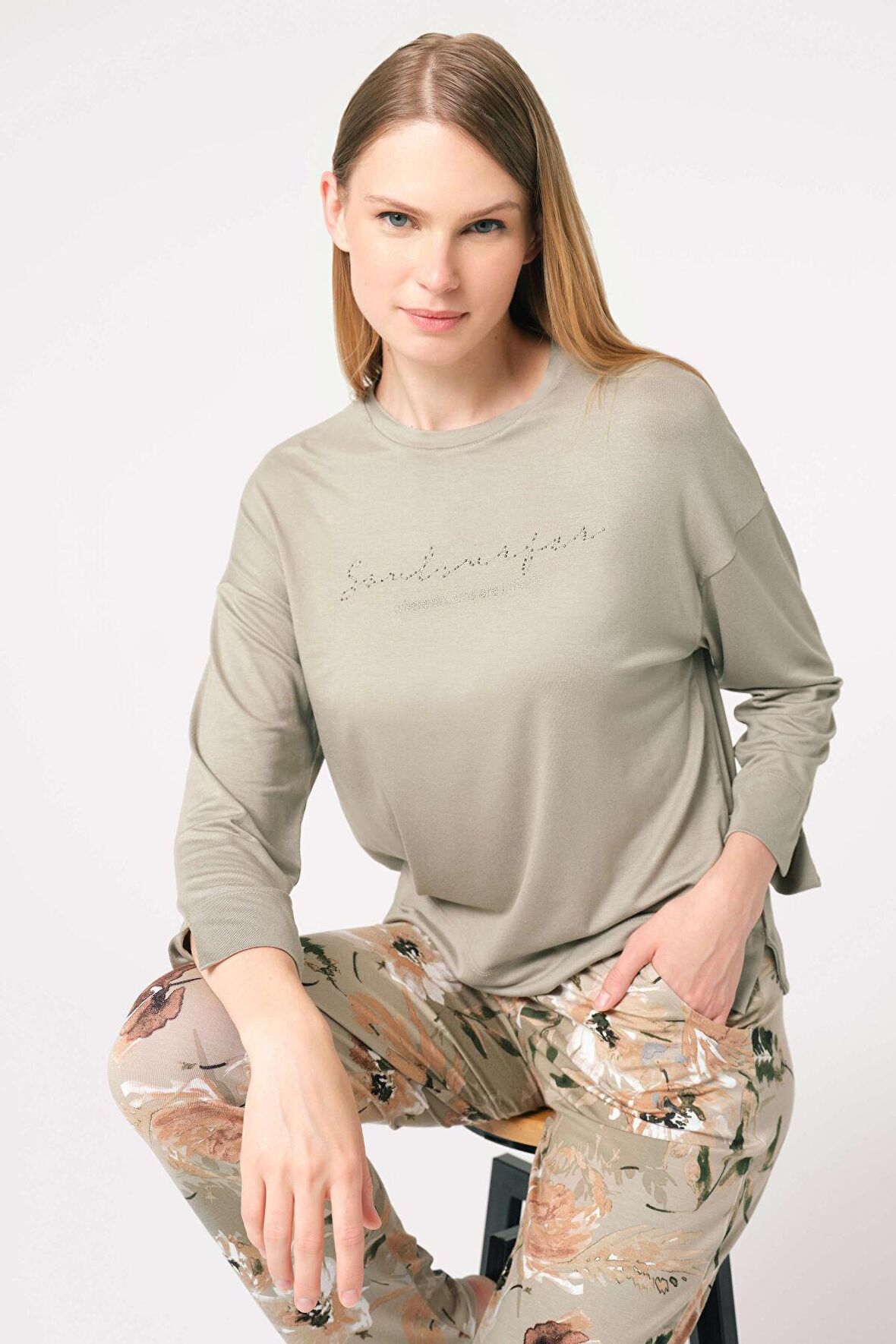 Anıl Bayan T-Shirt Ve Pantolon Takım 9849 