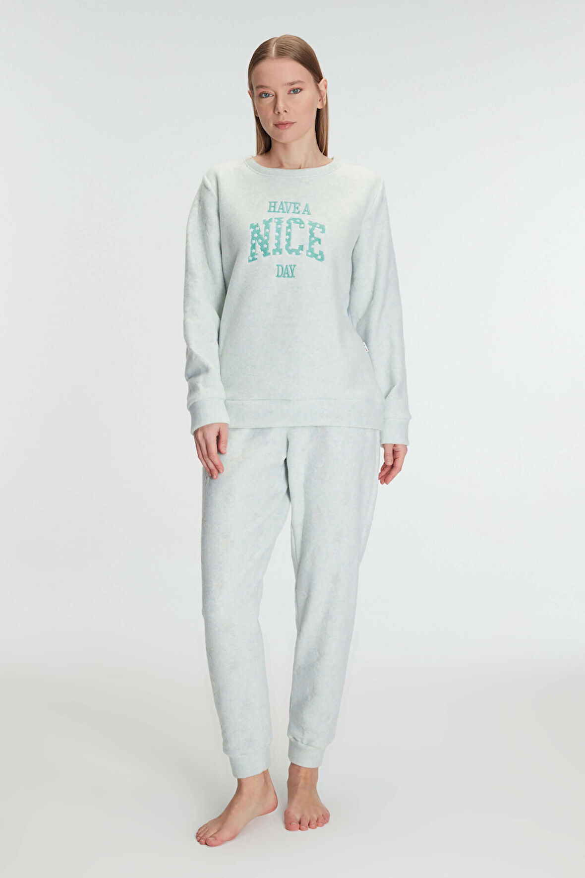 Anıl 11269 Kadın Uzun Kol Polar Pijama Takımı MAN11269