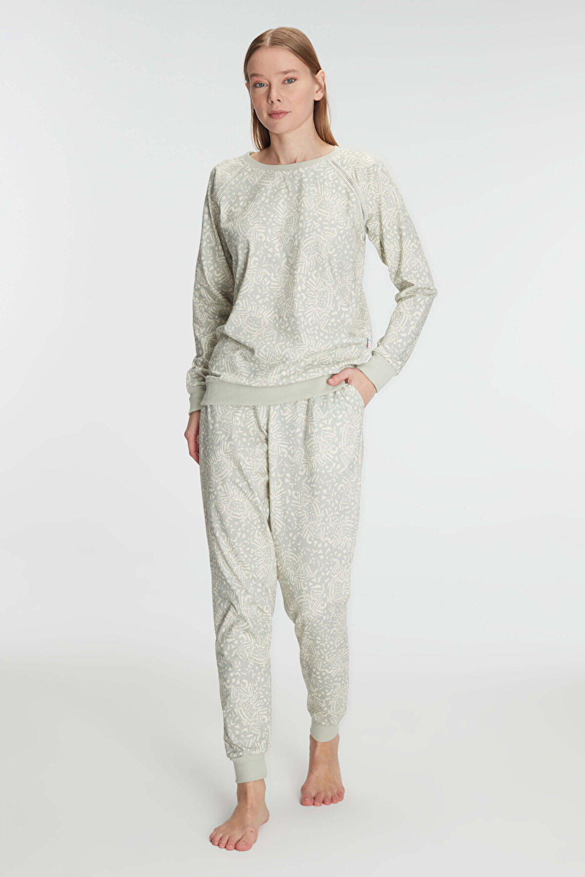 Anıl 11294 Kadın Pamuklu Uzun Kol Kışlık Pijama Takımı MAN11294