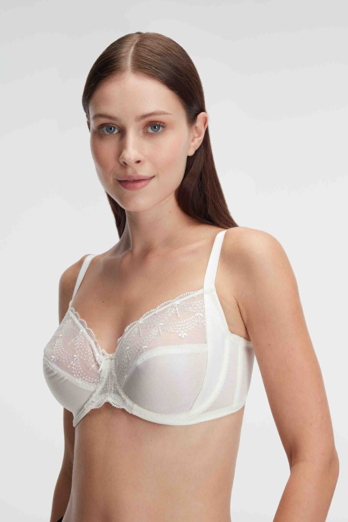 Kadın Balenli Desteksiz Dolgusuz Toparlayıcı Dantelli Küçültücü Sütyen (3633) MAN3633