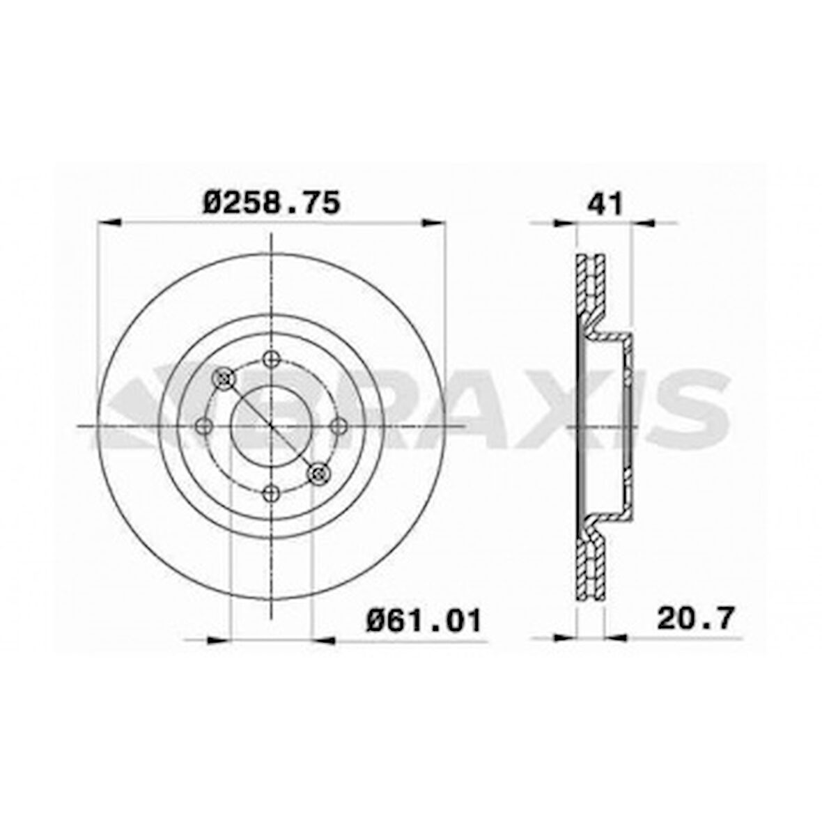 Renault On Fren Aynası (diski) Havalı R19 Clio I II Kangoo Megane I Symbol I II Twingo I II Logan Sandero 1, - Braxıs Ae0307