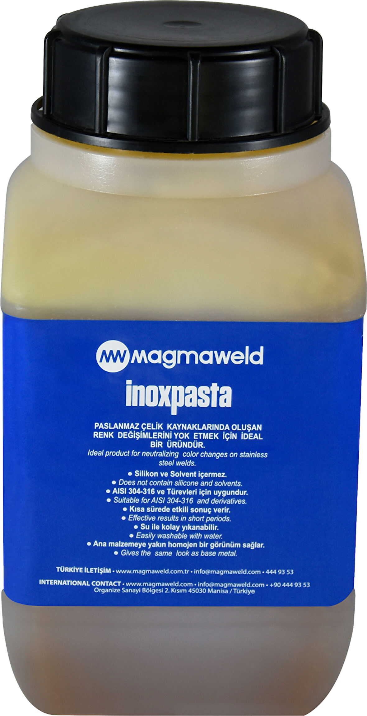 Paslanmaz Yüzey Temizleme Pastası MW INOX PASTA 2 Kg
