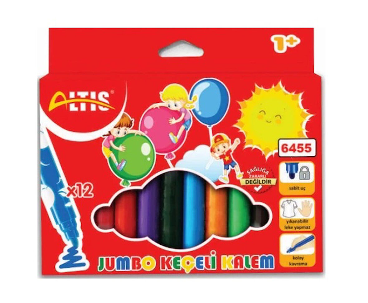 Altis Jumbo Keçeli Kalem 12Li - 2 adet