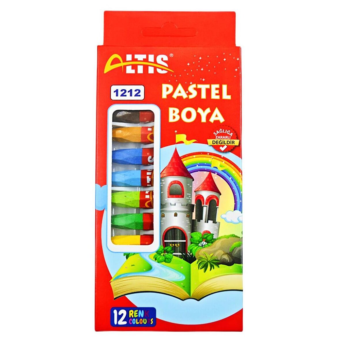 Altıs 12 Renk Pastel Boya  ( Kod:1212 ) 