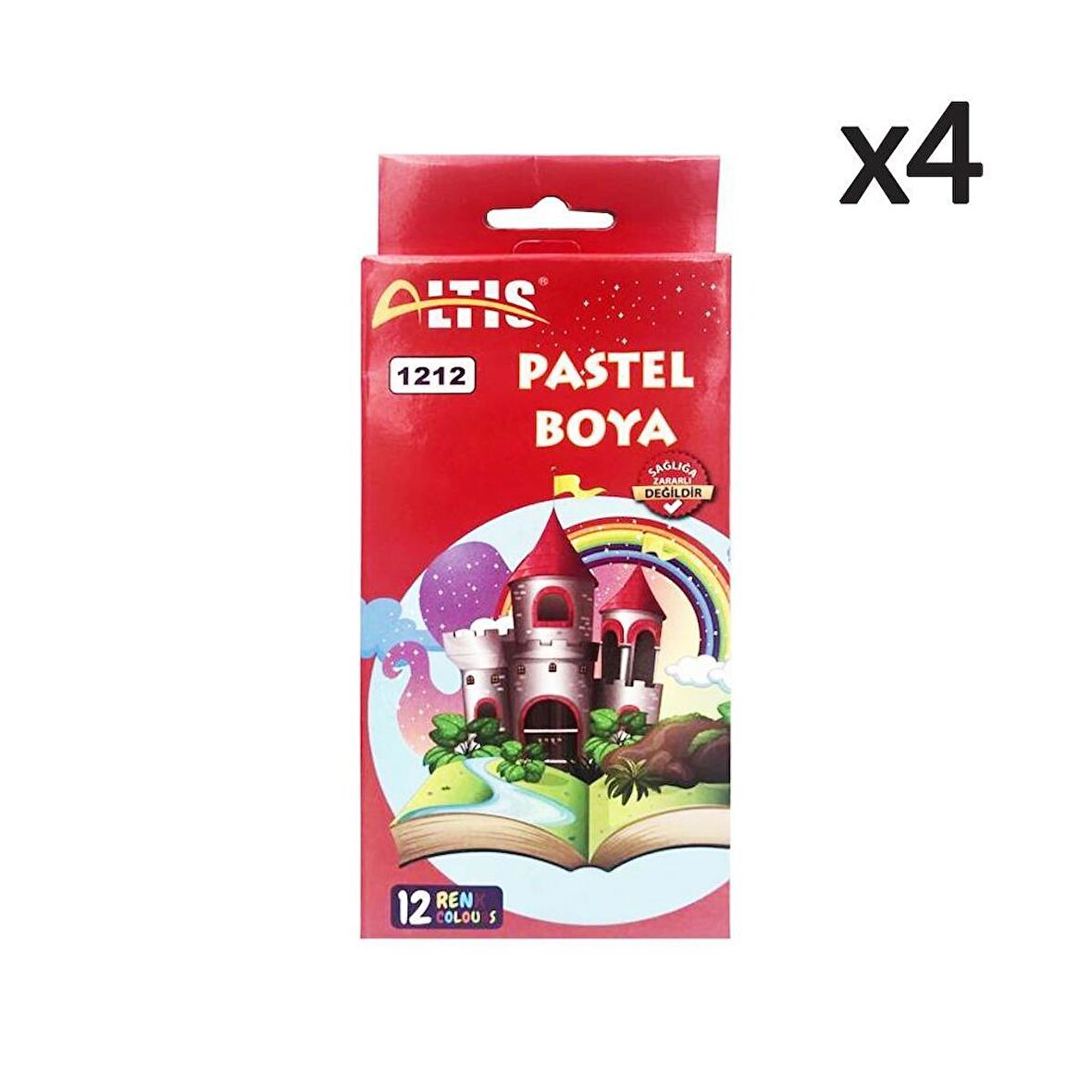 Altıs 12 Renk Pastel Boya 1212 4 Adet