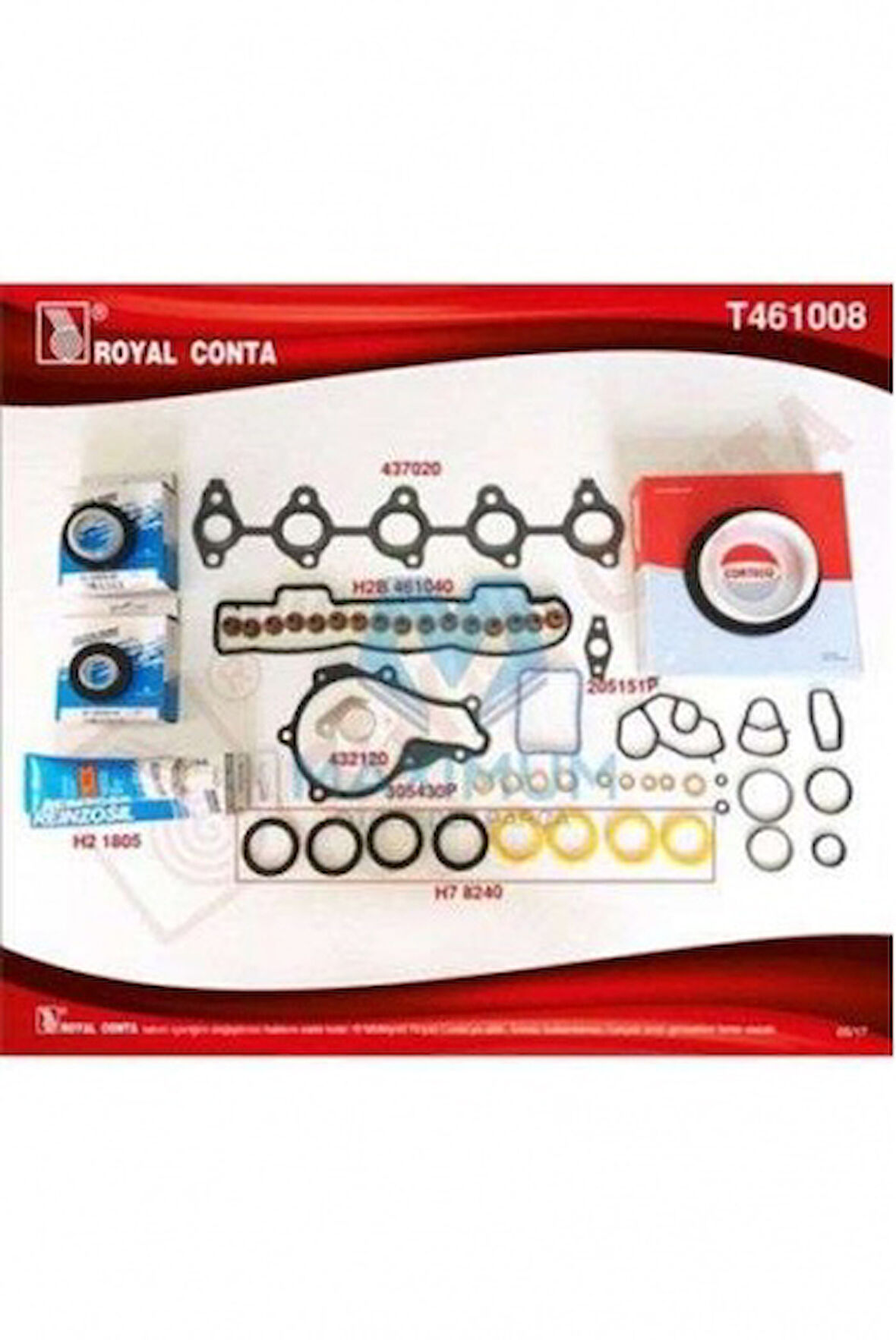 Psa Motor Takım Conta (alt / Ust Full S,k,c Harıc Reinz Keceli Subap Lastıklı P307 P308 P407 Partner Tep - Royal T461008