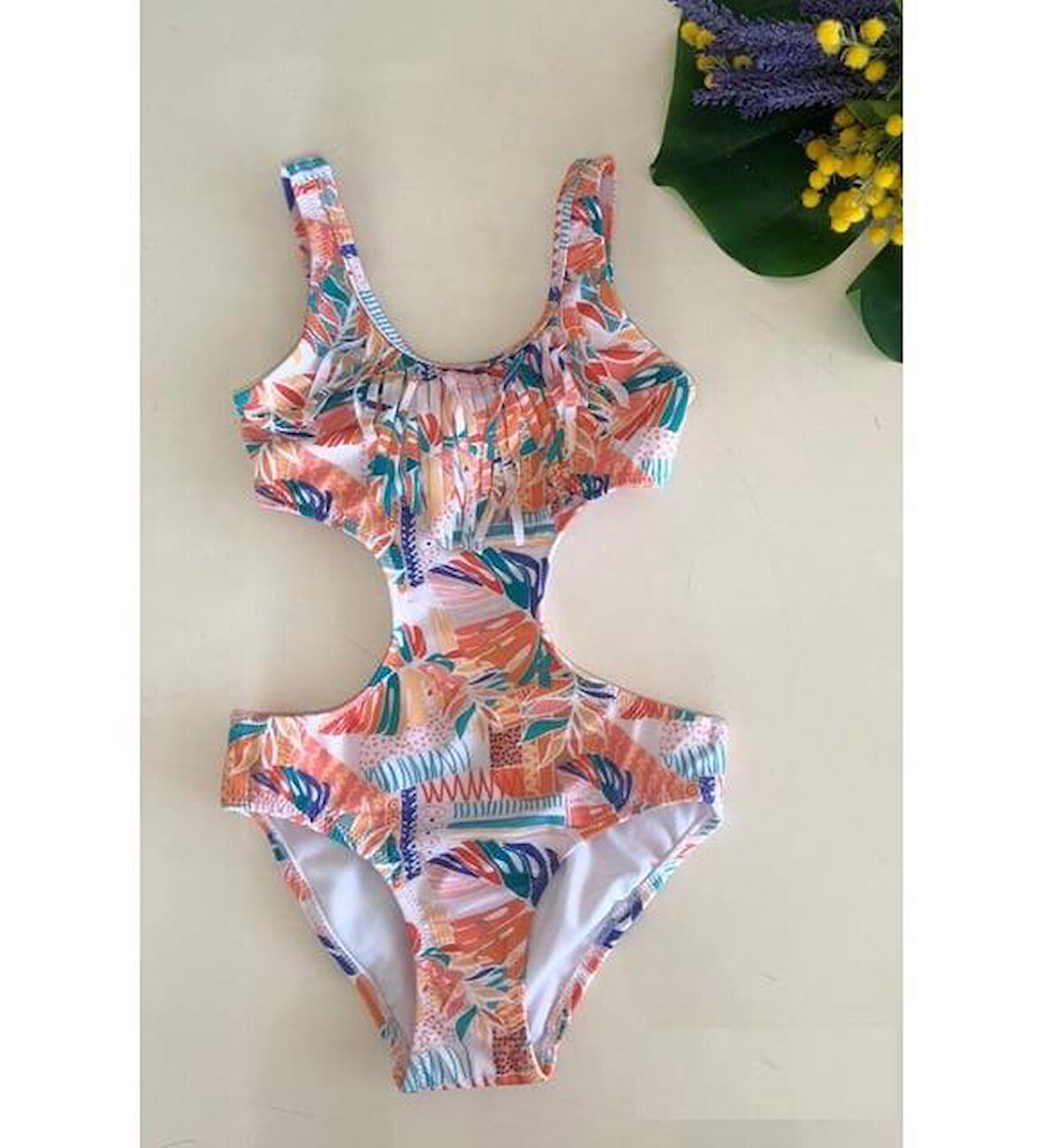 Pierre Cardin 224600 PÜSKÜLLLÜ KIZ ÇOCUK MAYOKINI