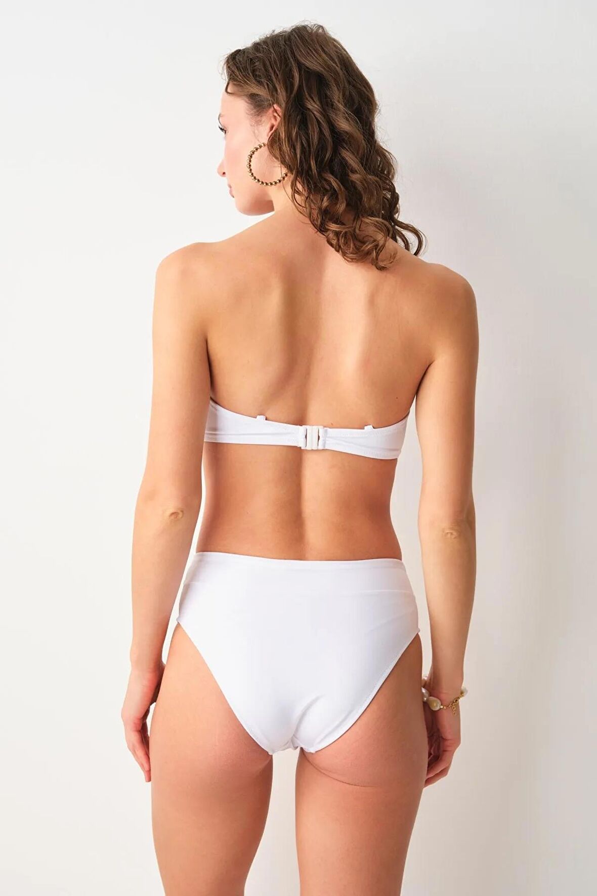 Pierre Cardin Blush Dolgulu Straplez Bikini Tek Üst Beyaz 239104