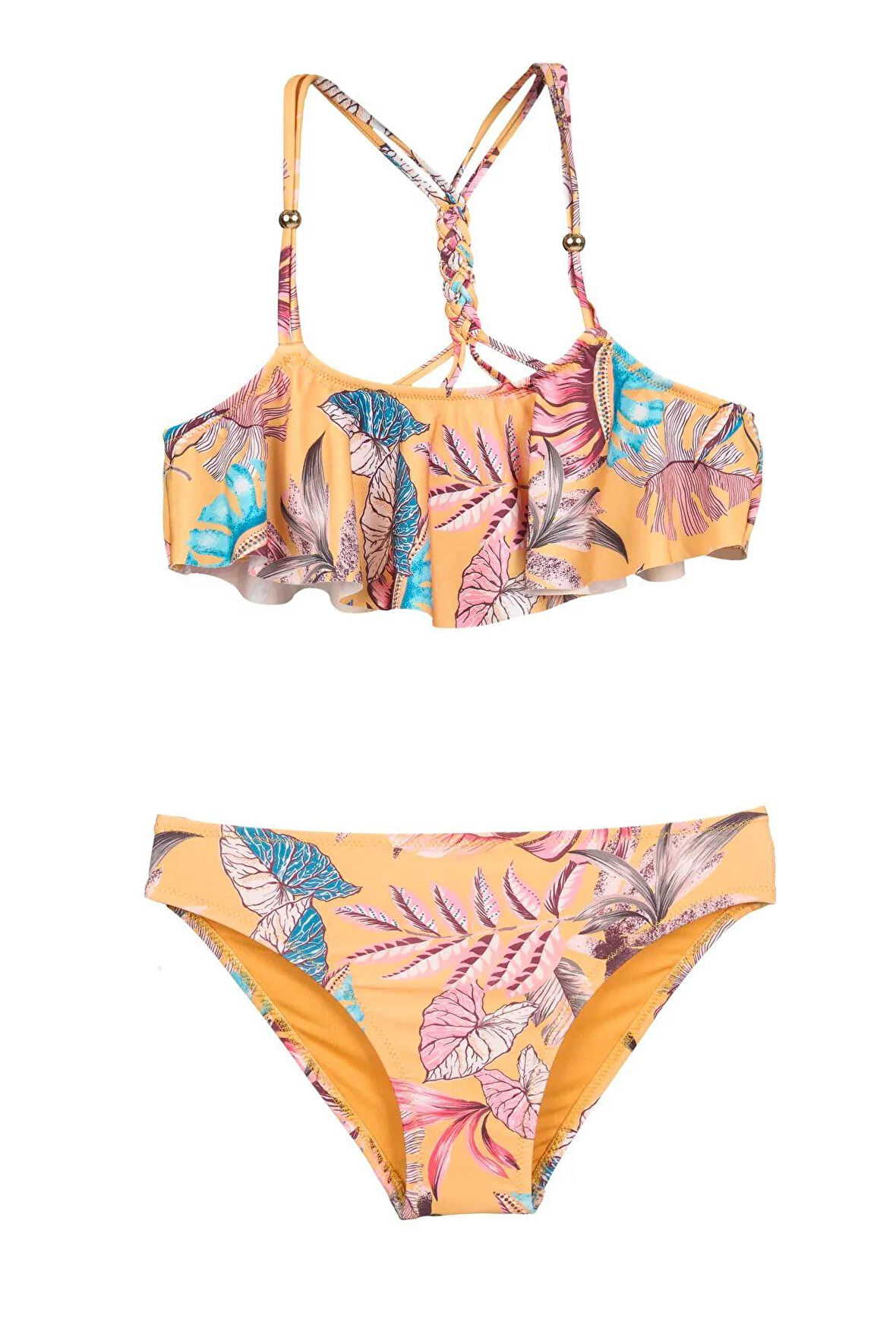 NO GOSSIP KIDS 234210-D VOLANLI AKSESUARLI ÇOCUK BIKINI