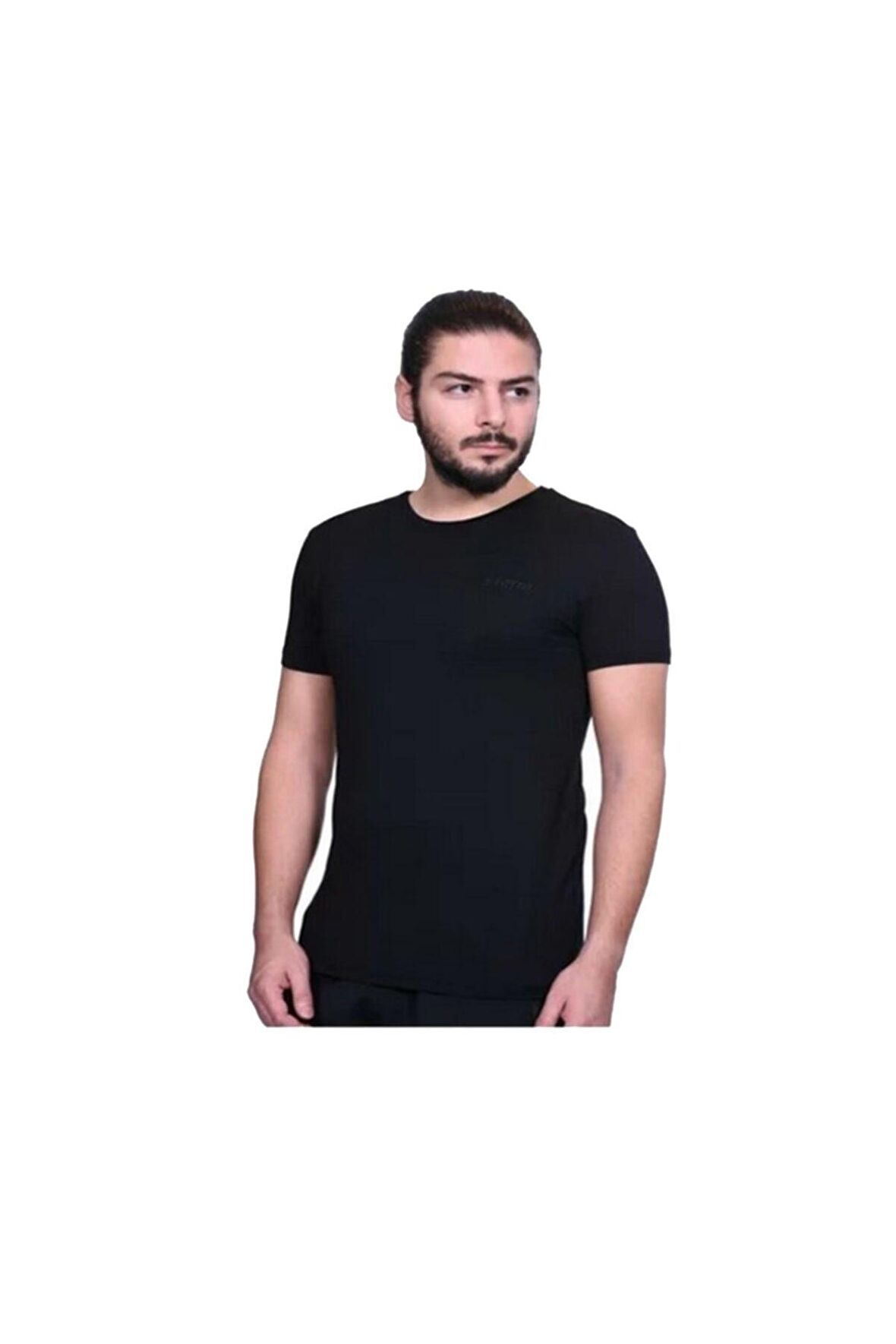 Lotto Erkek Siyah T-Shirt - Soft Tee Pl - R8225