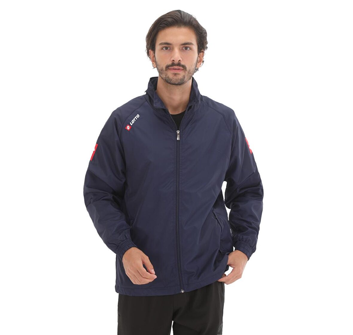 R8939-R Lotto Joe Jacket Team Wn Wp Erkek Yağmurluk-rüzgarlık Lacivert