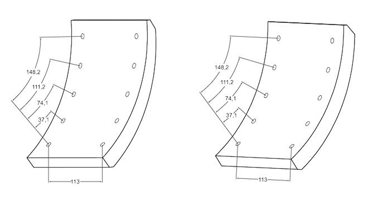 Otokar Ticarı On Fren Balatası Pabuc Cobra Otobus - Beser 5935