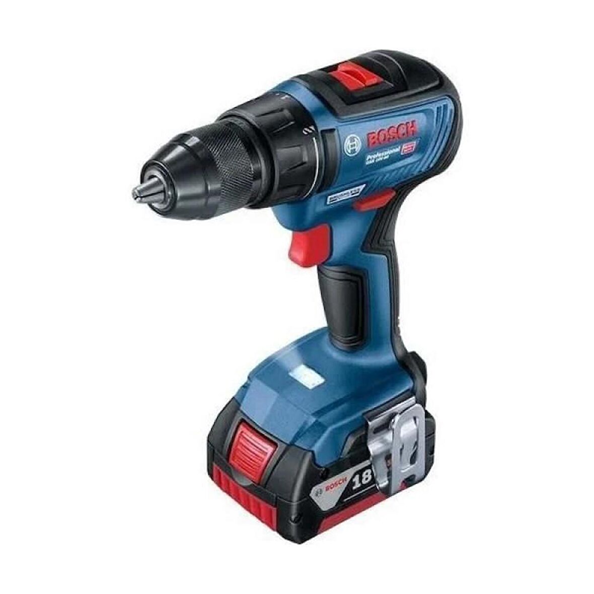 Bosch Profesyonel Seri GSB18V-50 18V Akülü Darbeli Delme Vidalama Çanta + Çift Akü