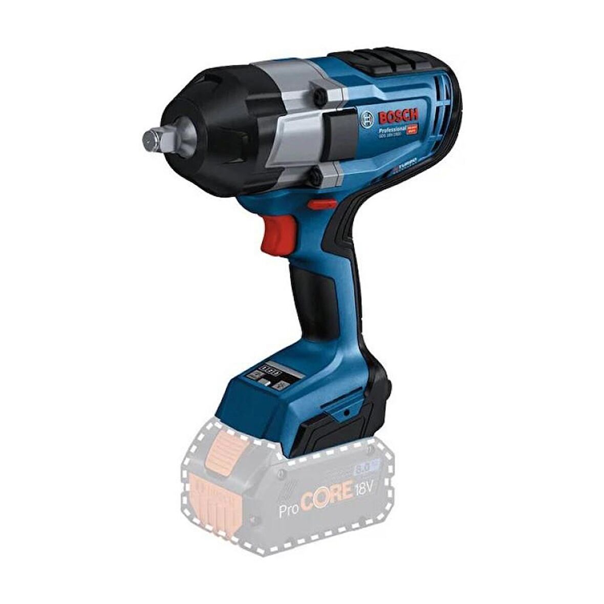 Bosch Profesyonel 18V Akülü Darbeli Somun Sökme Solo Model 1/2" Kömürsüz Motor GDS18V-1000