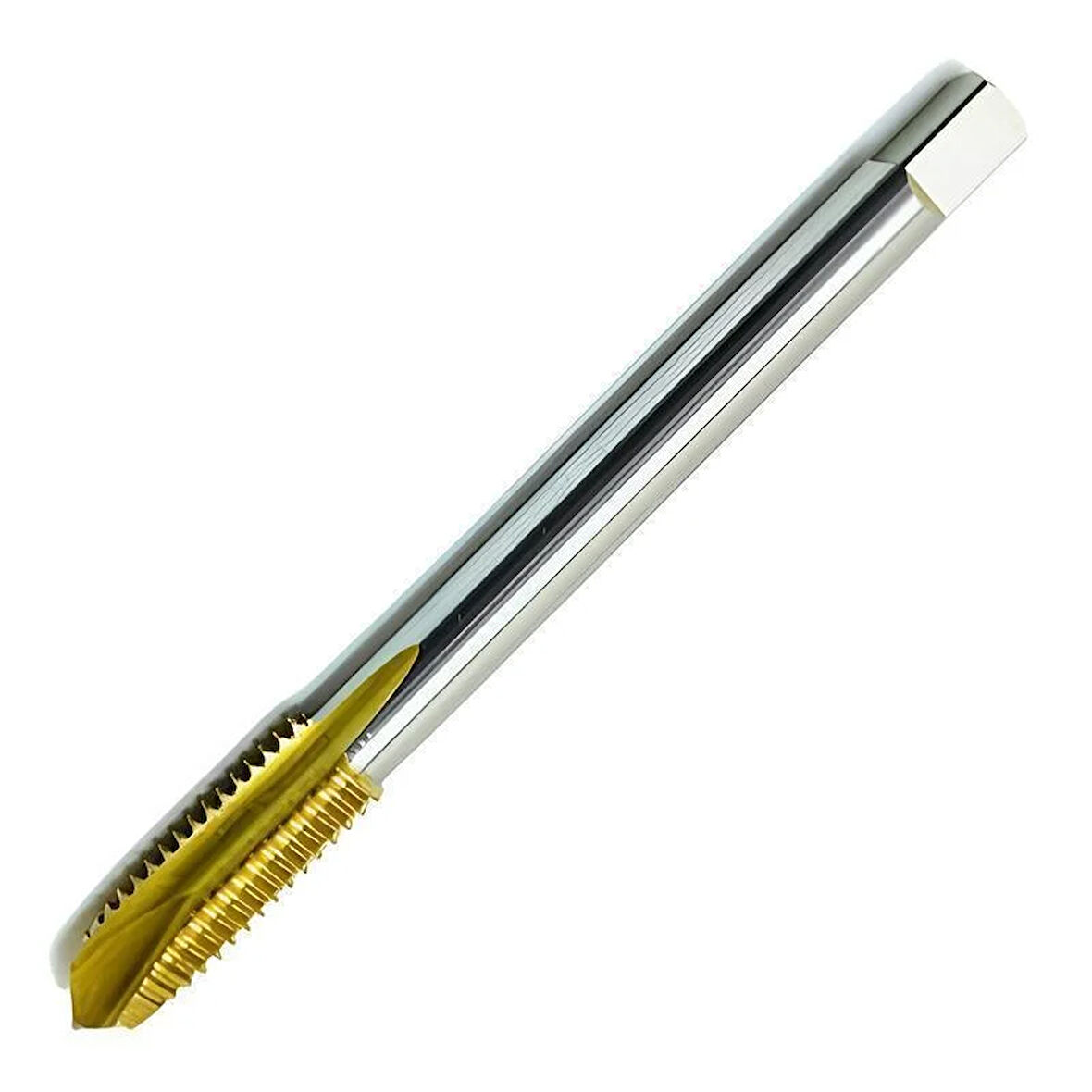 Maier M10x1,5 Düz Makina Kılavuzu HSS-M2AL  Titanyum Kaplı Standart DIN-371/C MK371TC10